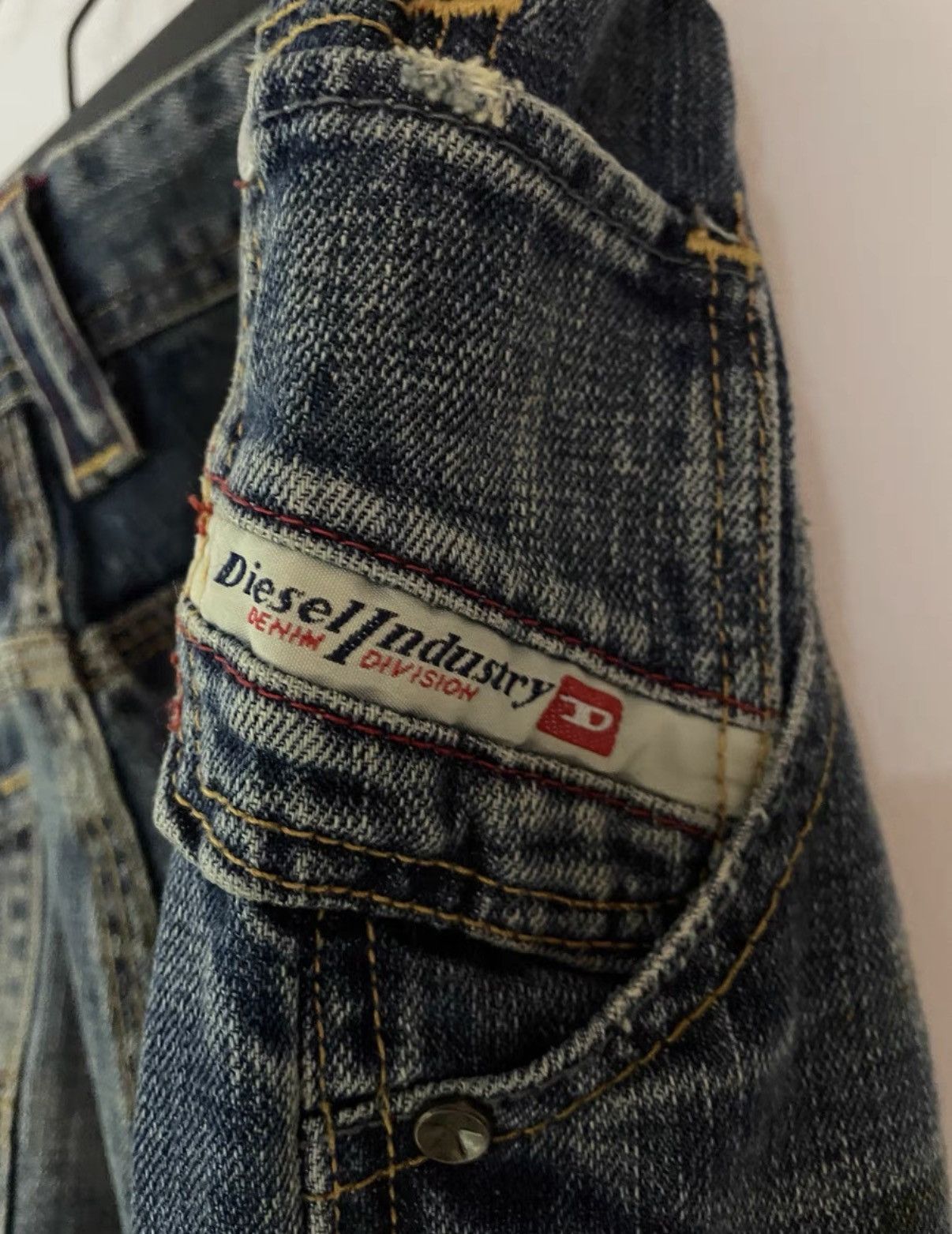 Diesel Diesel Distressed Relaxed Wide-Leg Denim Jeans Size US 34 / EU 50 - 4 Thumbnail