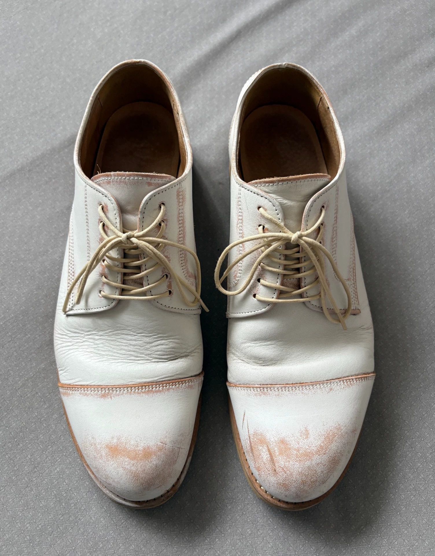 CABANE de ZUCCa Zucca Vintage Rust Leather Shoes S Wooden Sole Size US 8 / EU 41 - 4 Thumbnail