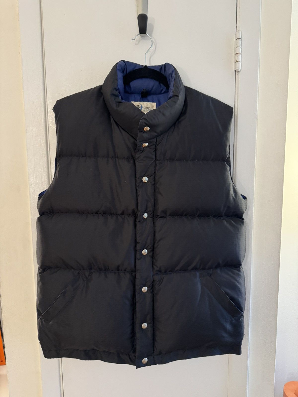 Crescent Down Works Crescent Down Works Puffer Vest Sz Large Nylon Black Size US L / EU 52-54 / 3 - 1 Thumbnail
