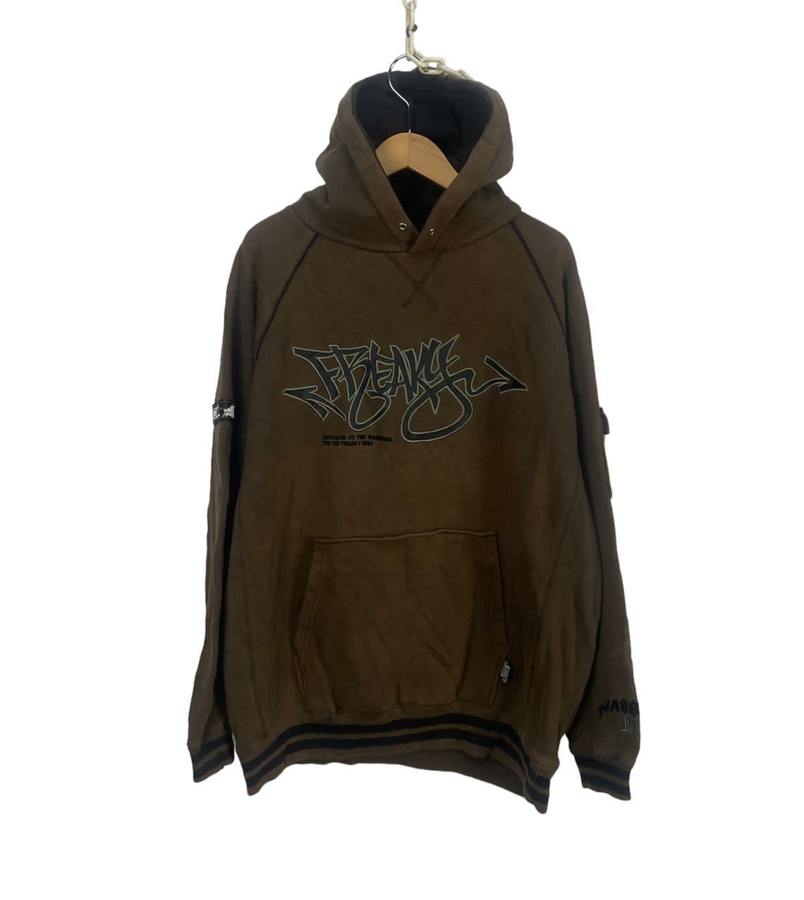 Freaky spellout hoodie pullover