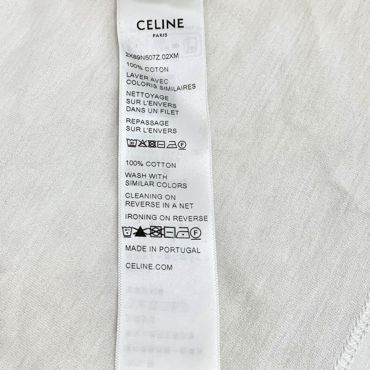 Celine Celine Letter Flocked Long Sleeve T-shirt K26WX Size XL / US 12-14 / IT 48-50 - 8 Thumbnail