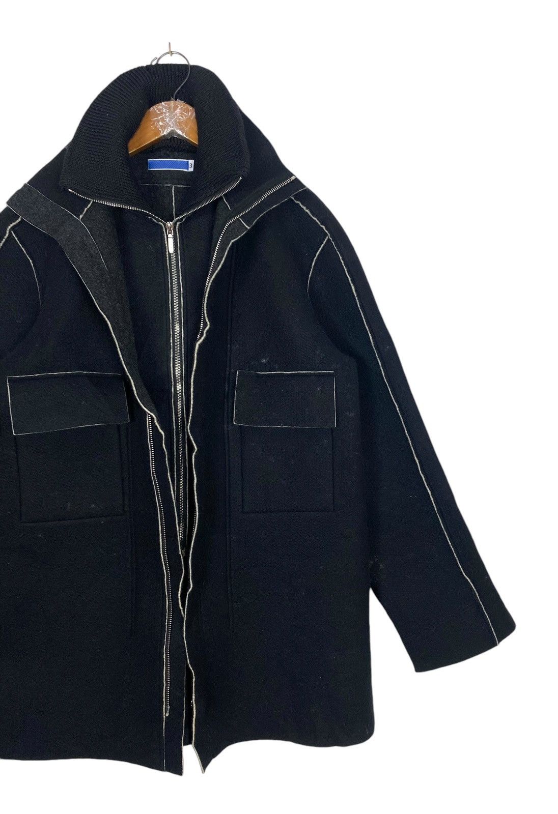 Number (N)ine Vtg 90’s NUMBER (N)INE Wool Coat Blue Tag Made in Japan Size US M / EU 48-50 / 2 - 6 Thumbnail
