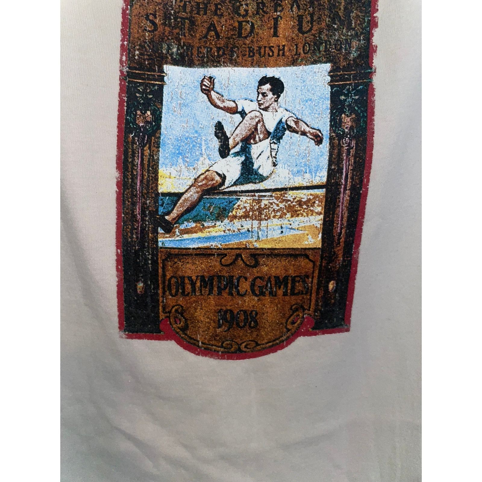 Top Flite Vintage Olympic Shirt London Olympic Games 1908 Graphic XL Size US XL / EU 56 / 4 - 4 Thumbnail