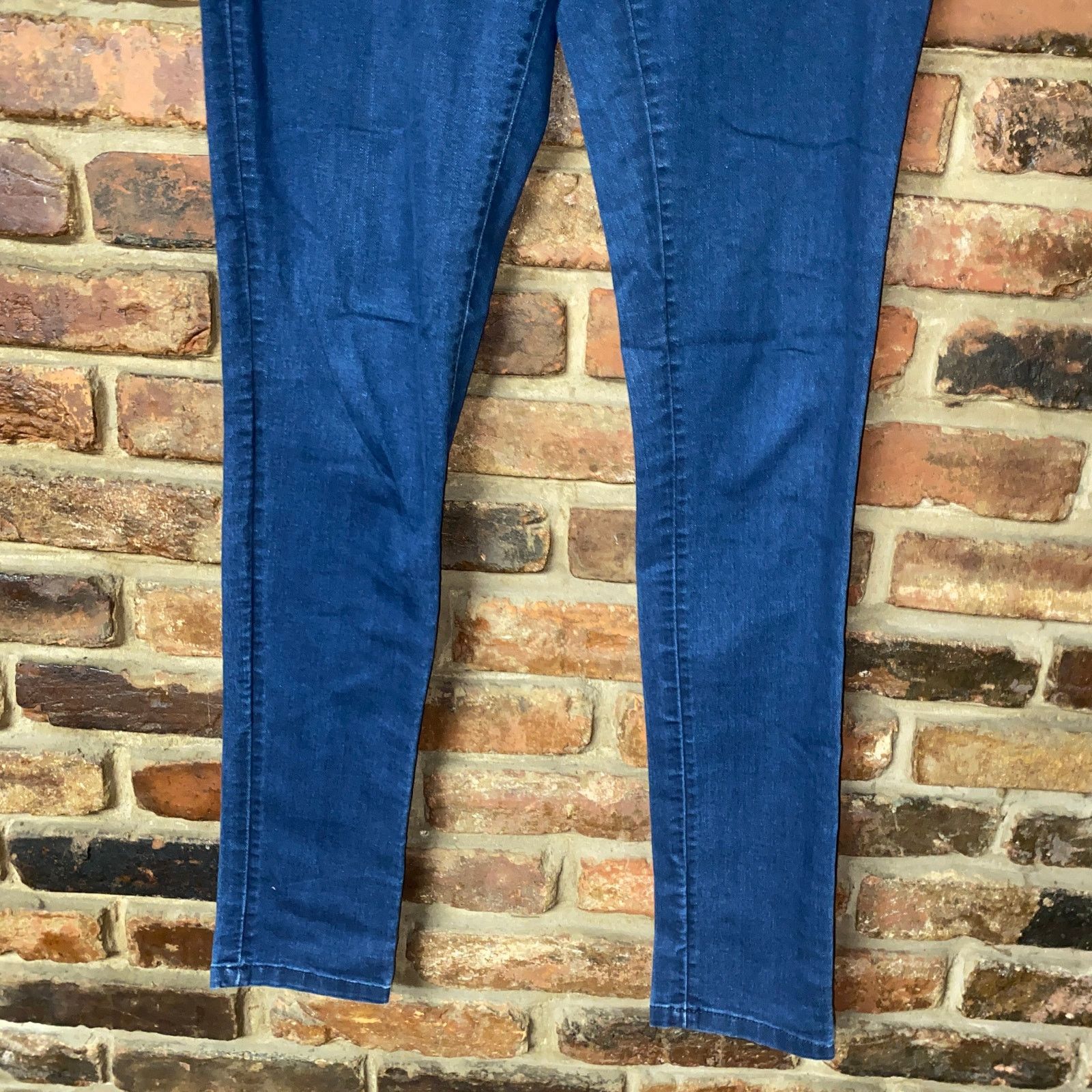 Mossimo Mossimo Dark Wash Blue Denim Skinny Side-Zip Jegging Jeans 6 Size 28" / US 6 / IT 42 - 3 Thumbnail