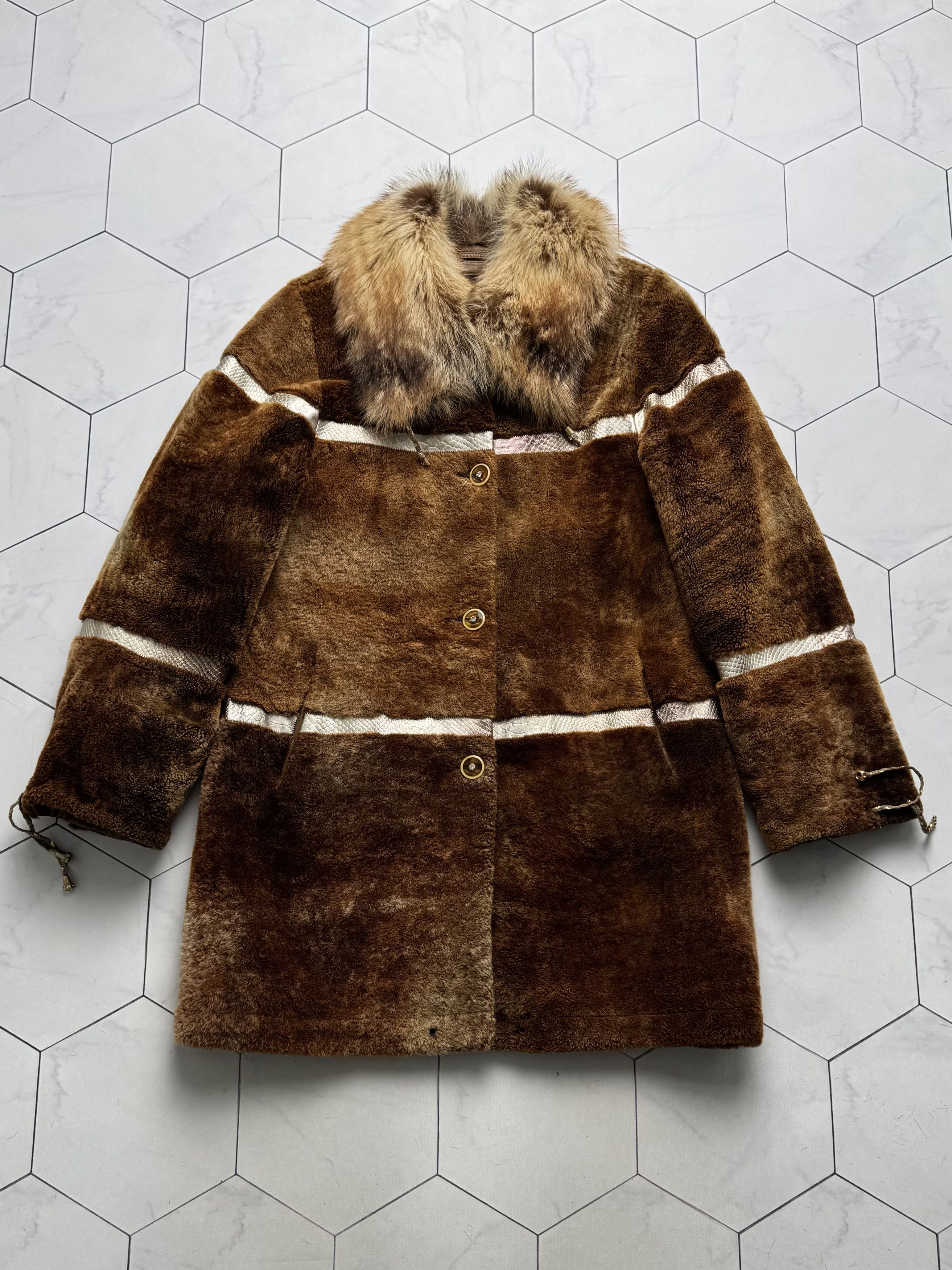 Vintage Vintage Real Sheepskin Coat (B250)D15E2 Size M / US 6-8 / IT 42-44 - 5 Thumbnail