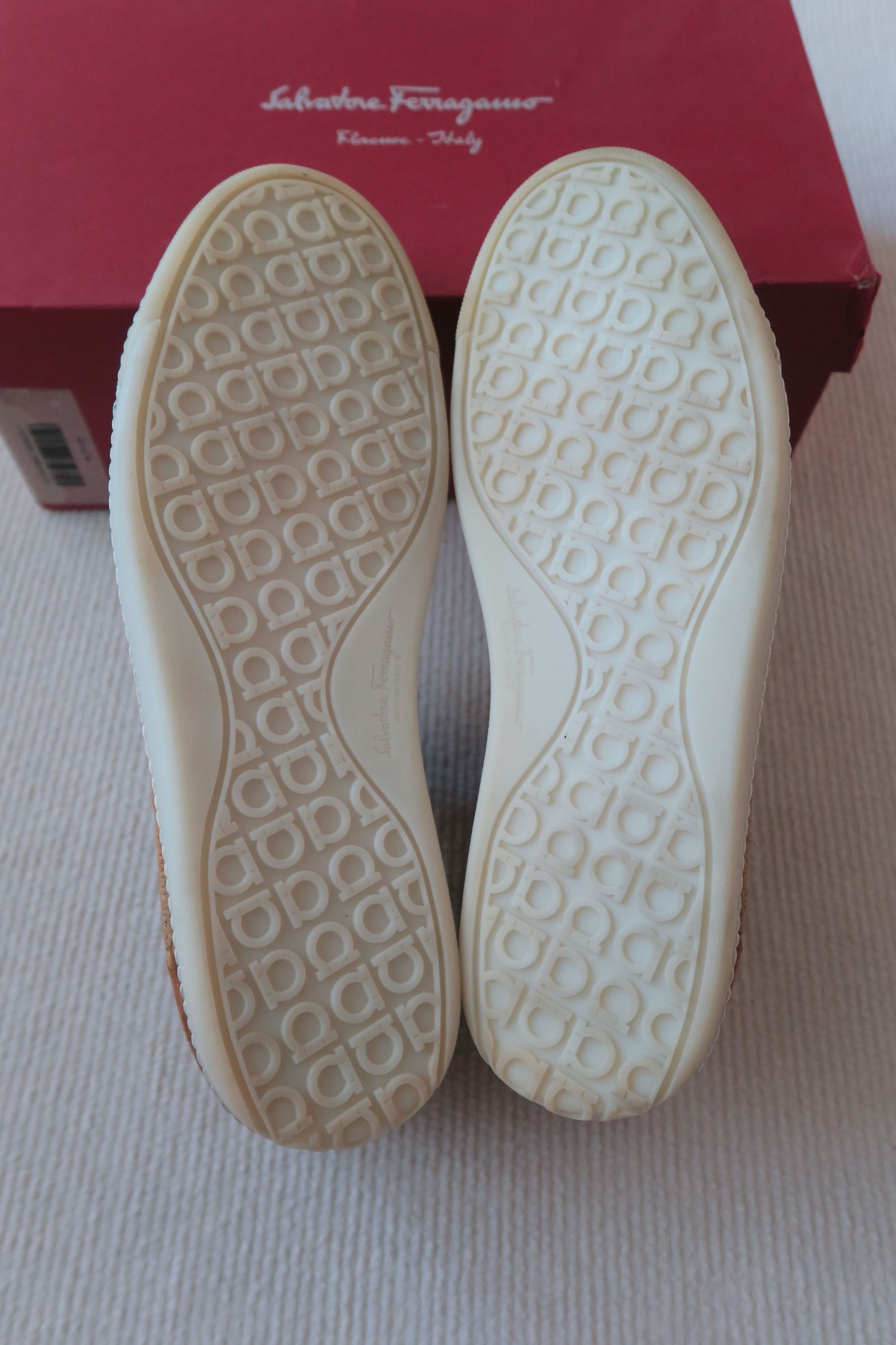 Salvatore Ferragamo Salvatore Ferragamo Straw & Suede Sneakers Size US 11.5 / EU 44-45 - 5 Thumbnail