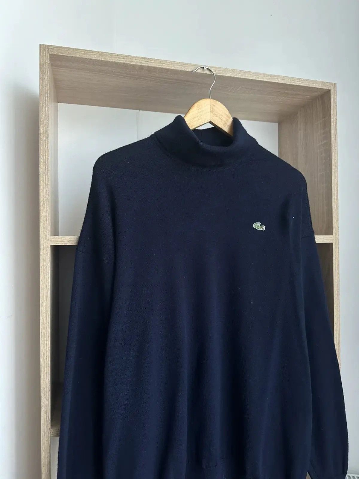 Lacoste Vintage Lacoste Sweater Turtleneck Blue Big Logo Size US M / EU 48-50 / 2 - 7 Thumbnail