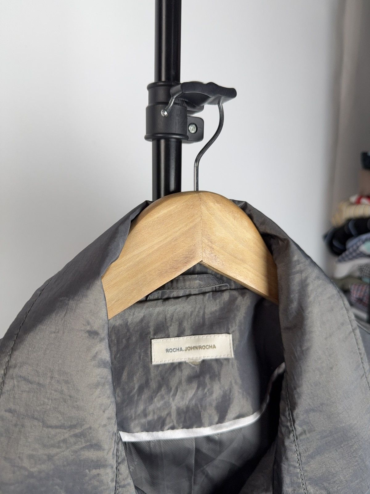 Japanese Brand Vintage Avant Garde Women’s Nylon Trench Jacket Y2K Size XL / US 12-14 / IT 48-50 - 4 Thumbnail