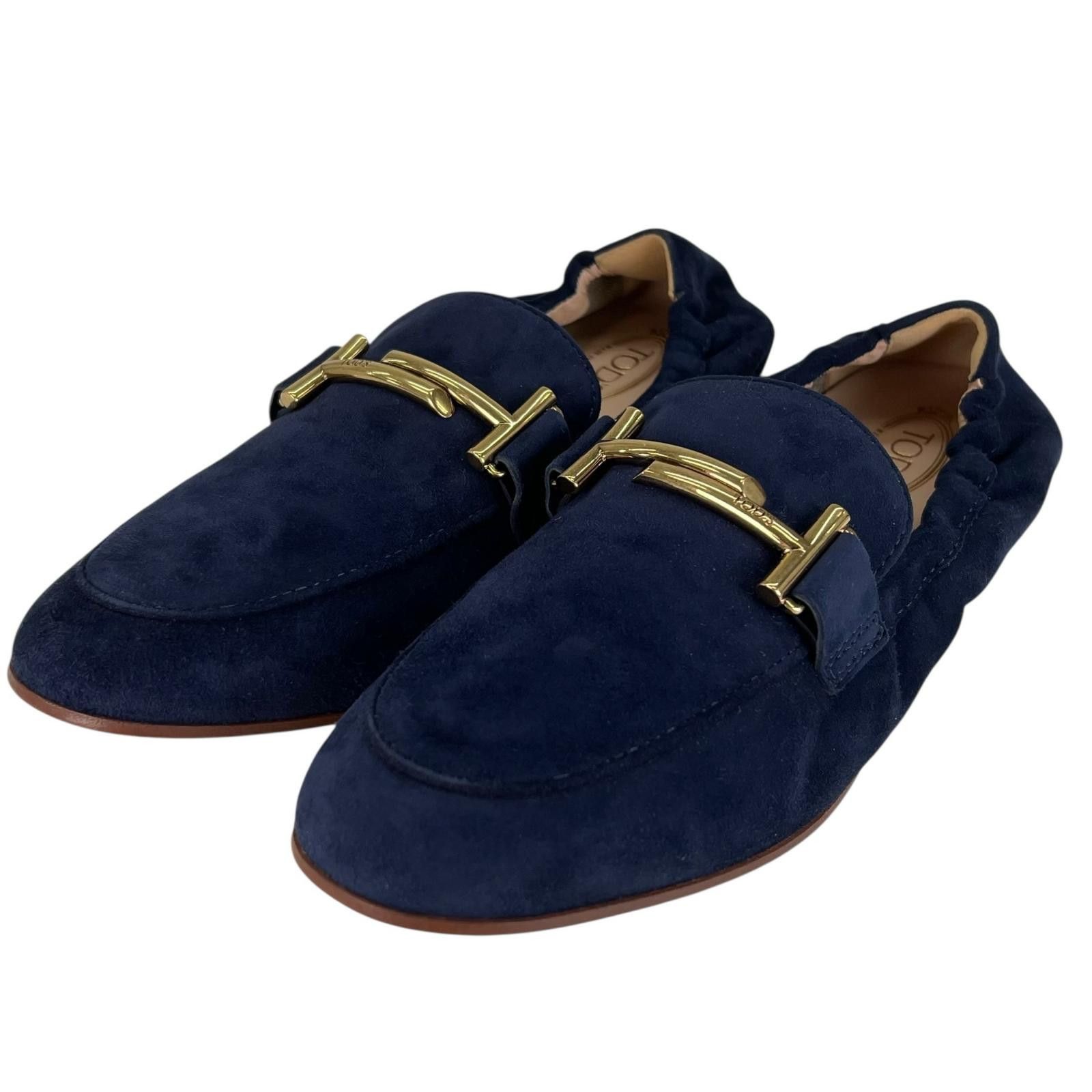 Tod's Tod's Tod’s Double T Suede Loafers Leather Shoes DUTY FREE for USA Size ONE SIZE - 1 Thumbnail