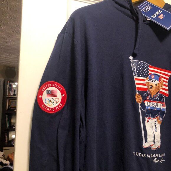 Polo Ralph Lauren polo ralph lauren team usa 2024 men's new hoodie&hat size:L Size US L / EU 52-54 / 3 - 4 Thumbnail