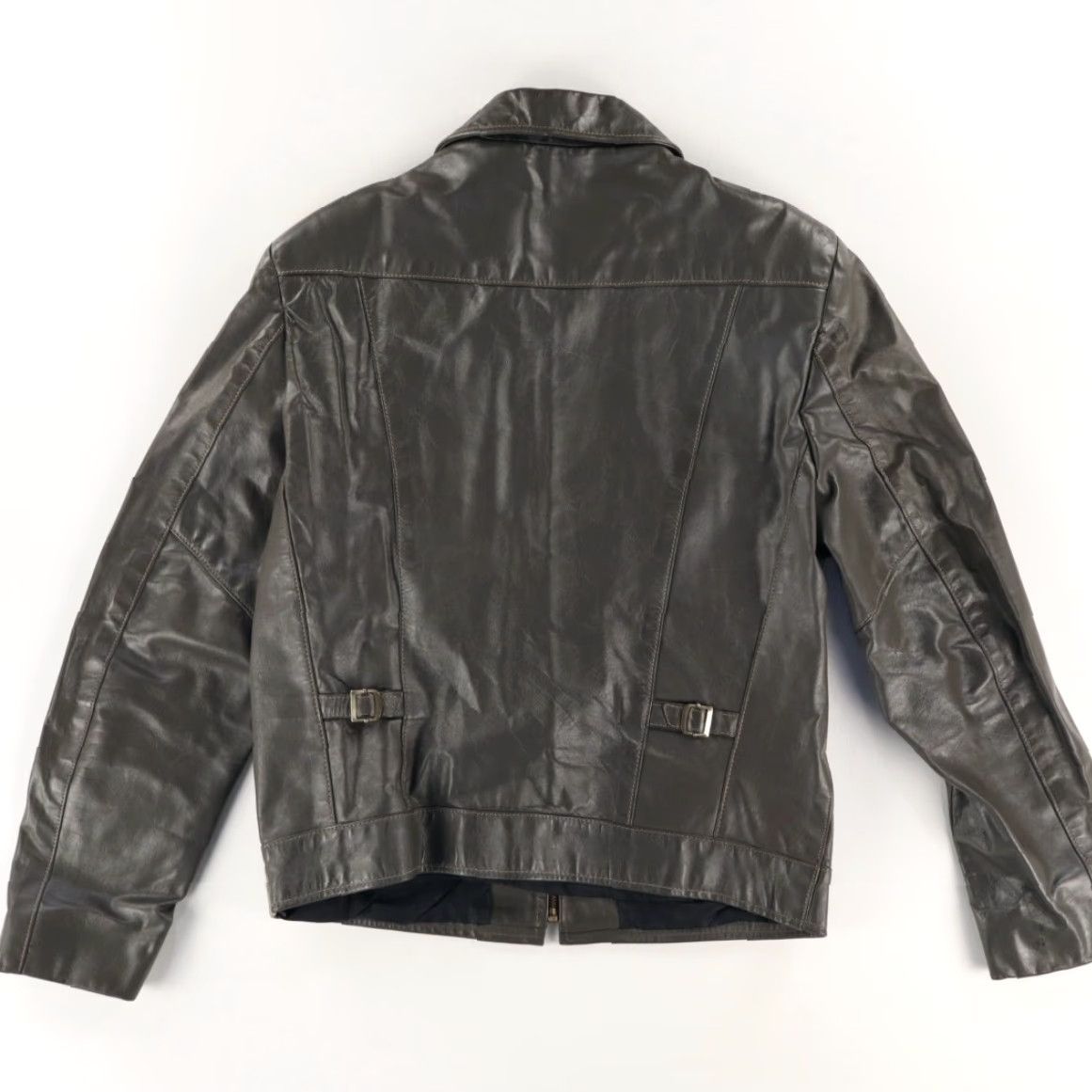 Vintage VTG Jean Pierre Leather Moto Biker Jacket Black Men's 40 Shirt Jacket Men VTG Size US 40 / EU 56 - 4 Thumbnail