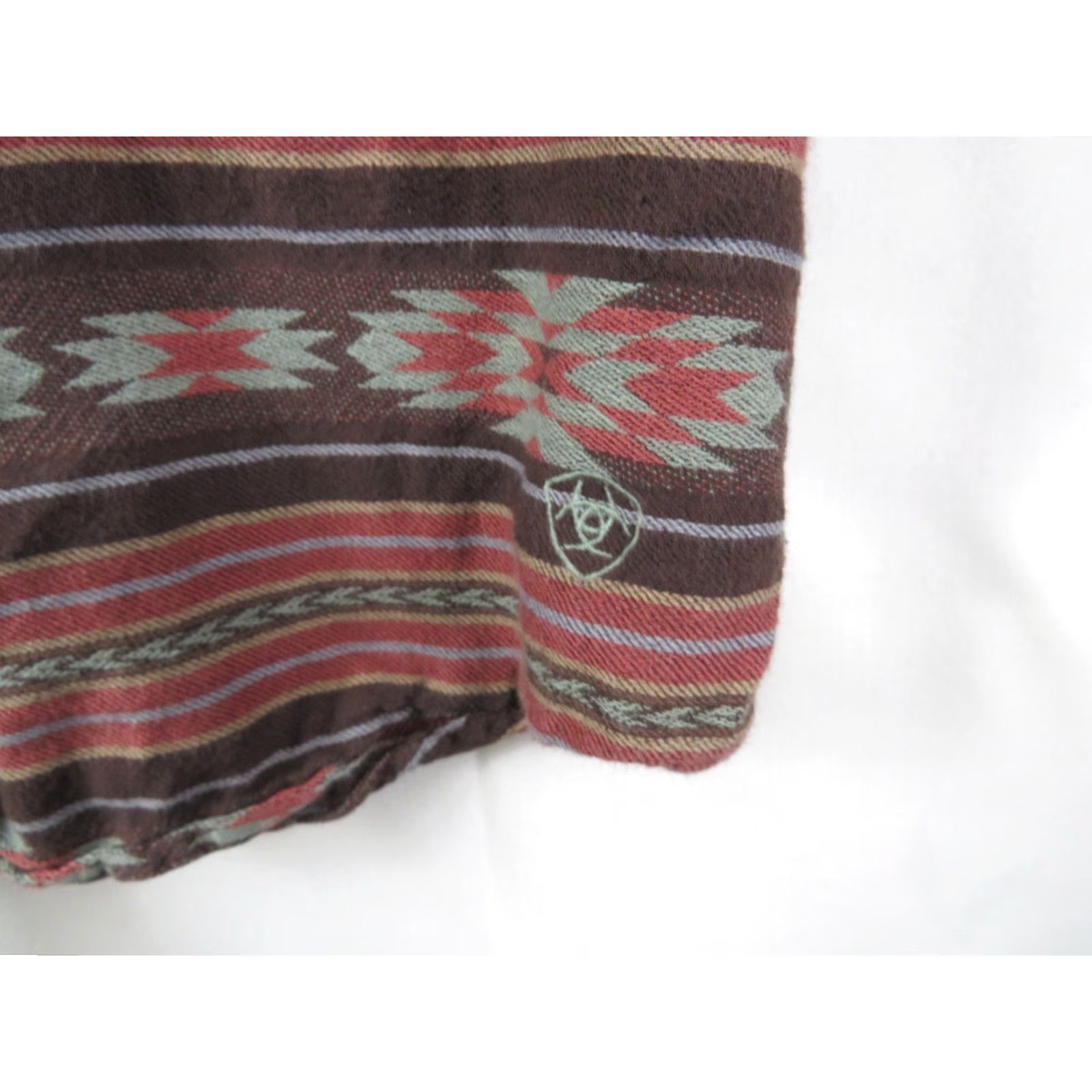 Ariat Ariat Shirt Womens XL Brown Aztec Southwestern Pearl Snap Western Cotton Size XL / US 12-14 / IT 48-50 - 4 Thumbnail