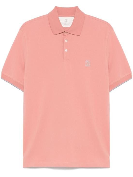 Brunello Cucinelli BRUNELLO CUCINELLI Men Polo Shirts ME8548788 CXC50 Orange Size US XXL / EU 58 / 5 - 1 Thumbnail