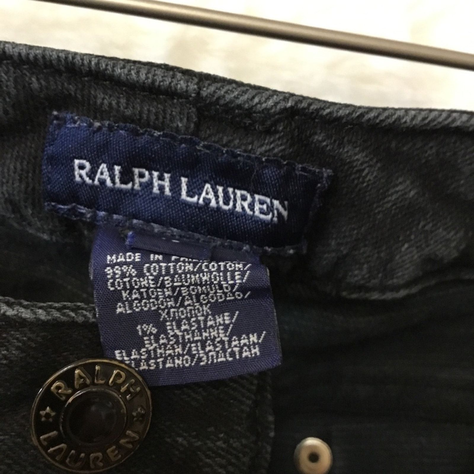 Ralph Lauren Girl Black Straight Leg Jeans