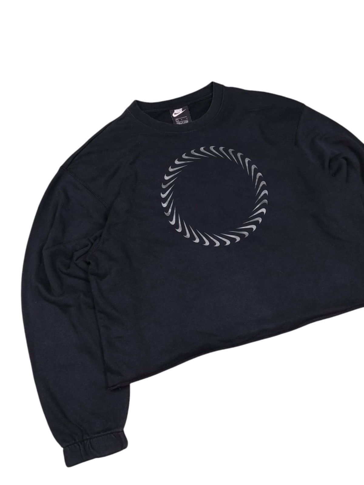 Nike × Vintage VINTAGE Y2K NIKE Swoosh Logo Oversized Sweatshirts Trainer Size L / US 10 / IT 46 - 3 Thumbnail
