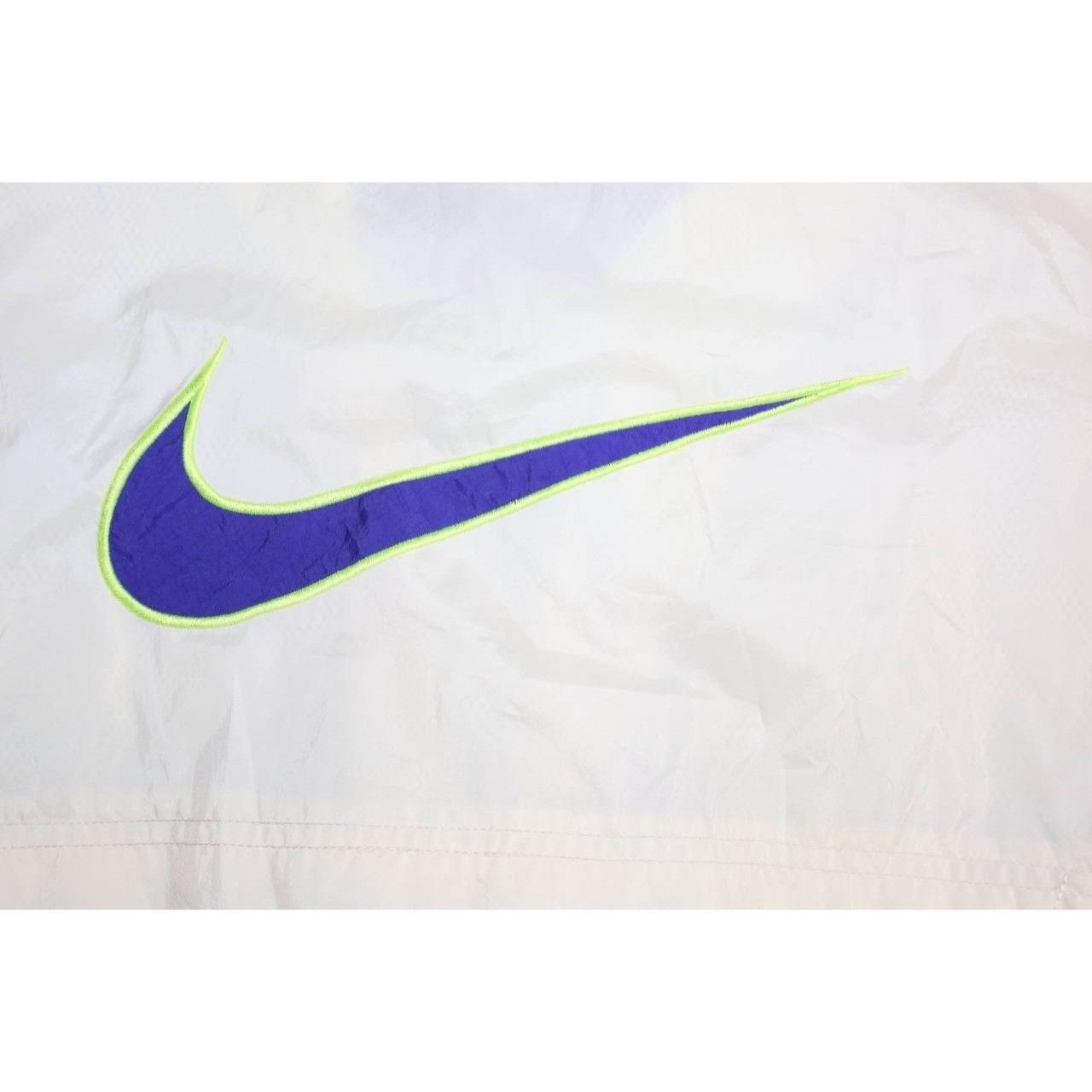 Nike VTG Nike Track Jacket Womens M White Blue Embroidery Size M / US 6-8 / IT 42-44 - 7 Thumbnail