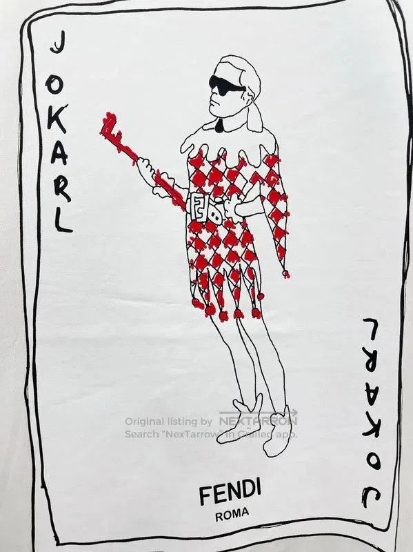Fendi Fendi White Cotton Men's T-Shirt with Graphic Design . Size US S / EU 44-46 / 1 - 5 Thumbnail