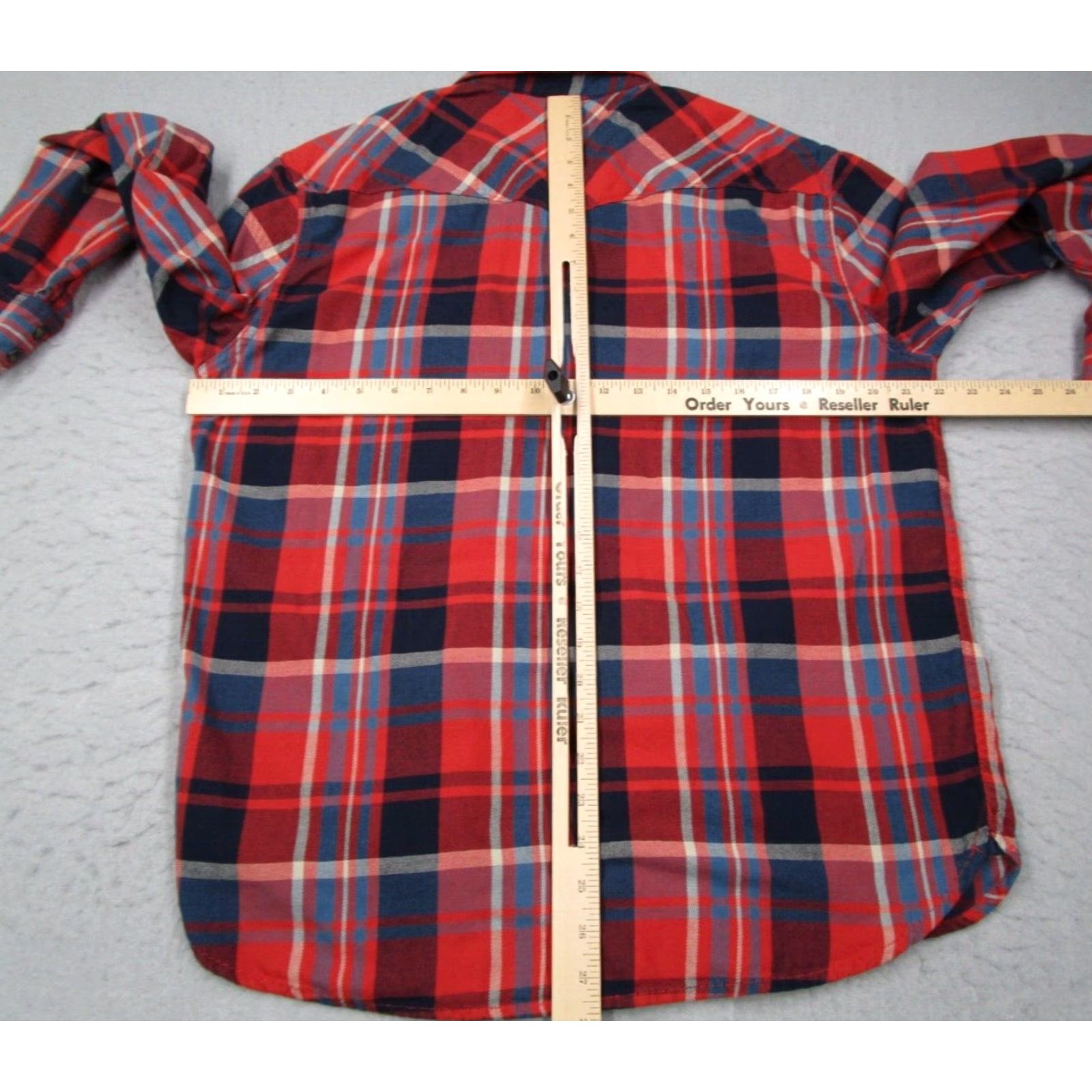 Lucky Brand Lucky Brand Shirt Men Red Check California Fit Pearl Snaps Western Button-Up Large Size US L / EU 52-54 / 3 - 4 Thumbnail
