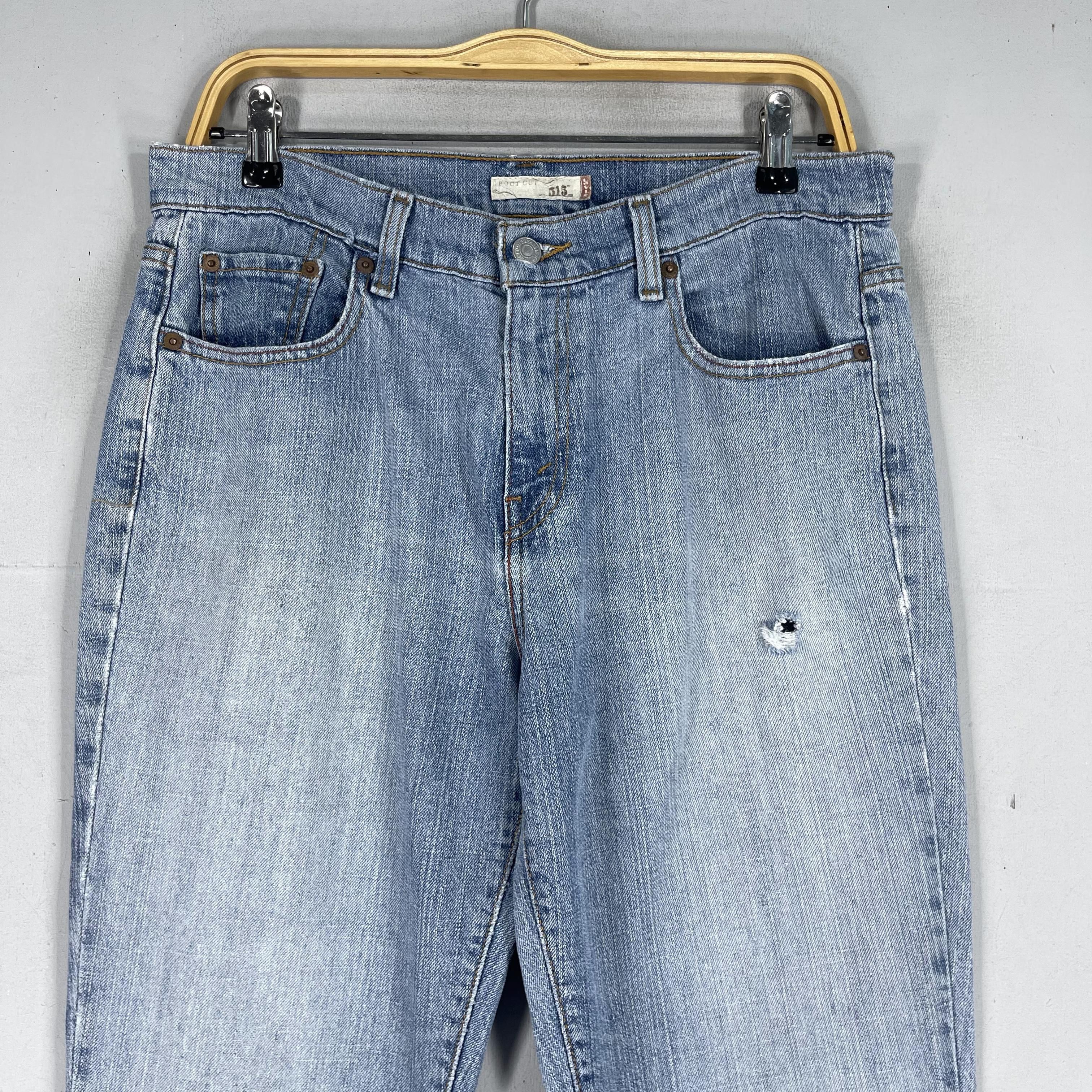 Levi's × Vintage W31 L31 Vintage Levis 515 Distressed Bootcut Jeans Size 31" - 2 Thumbnail