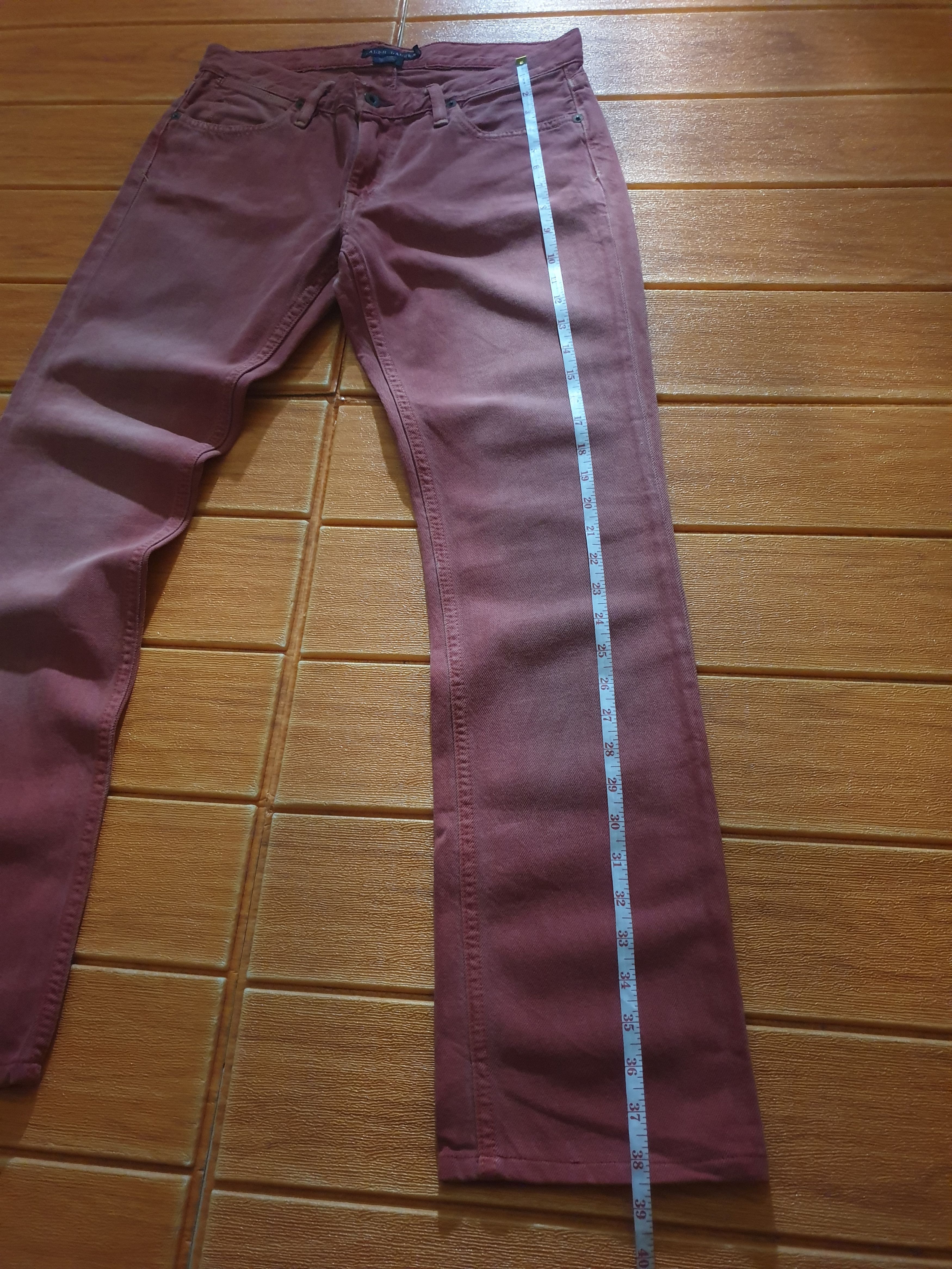 Polo Ralph Lauren 💥Polo Ralph Lauren red colour denim jeans Pant Size US 31 - 11 Thumbnail