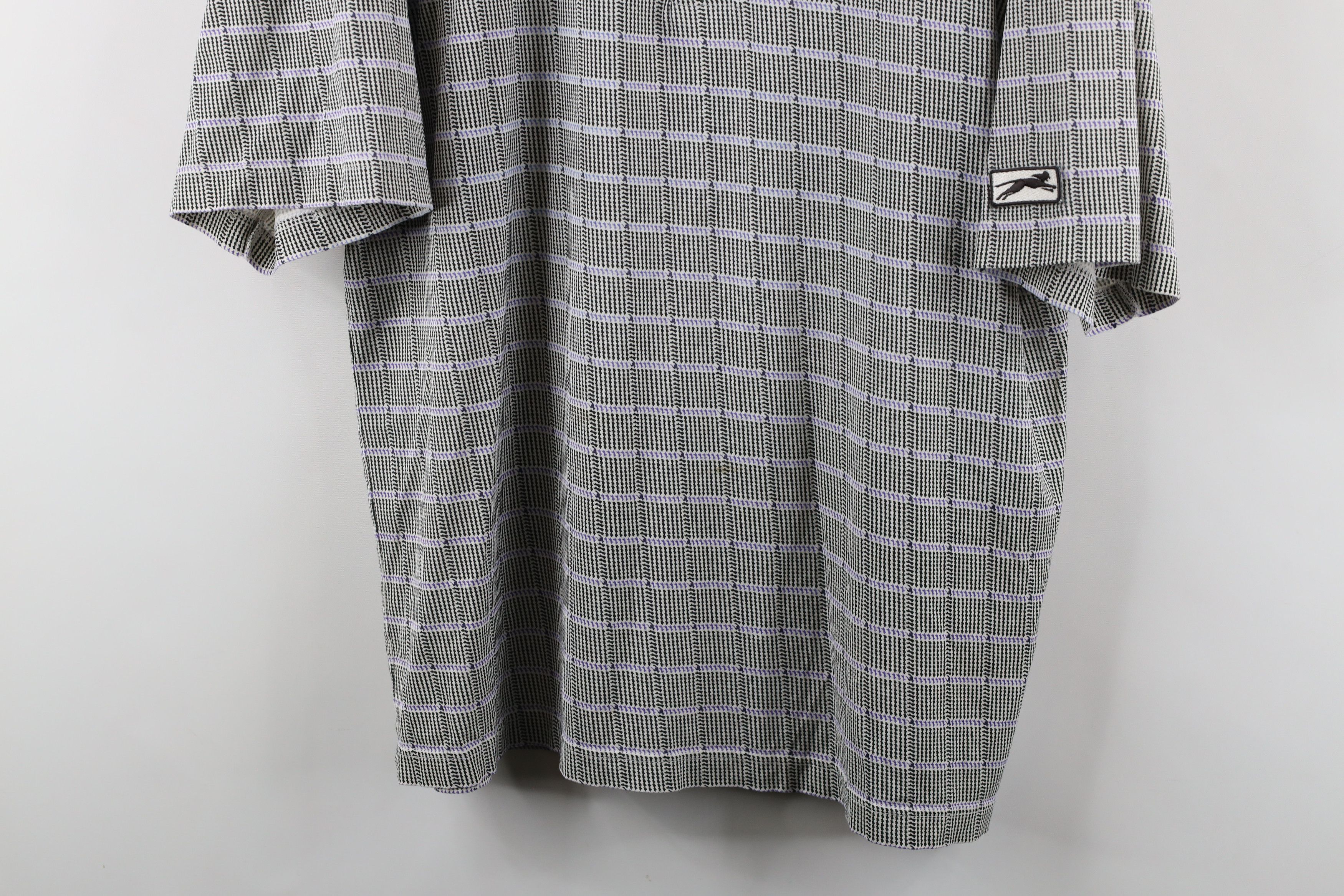 Vintage Vintage 90s Streetwear Houndstooth Checkered Golf Polo Shirt Size US M / EU 48-50 / 2 - 3 Thumbnail