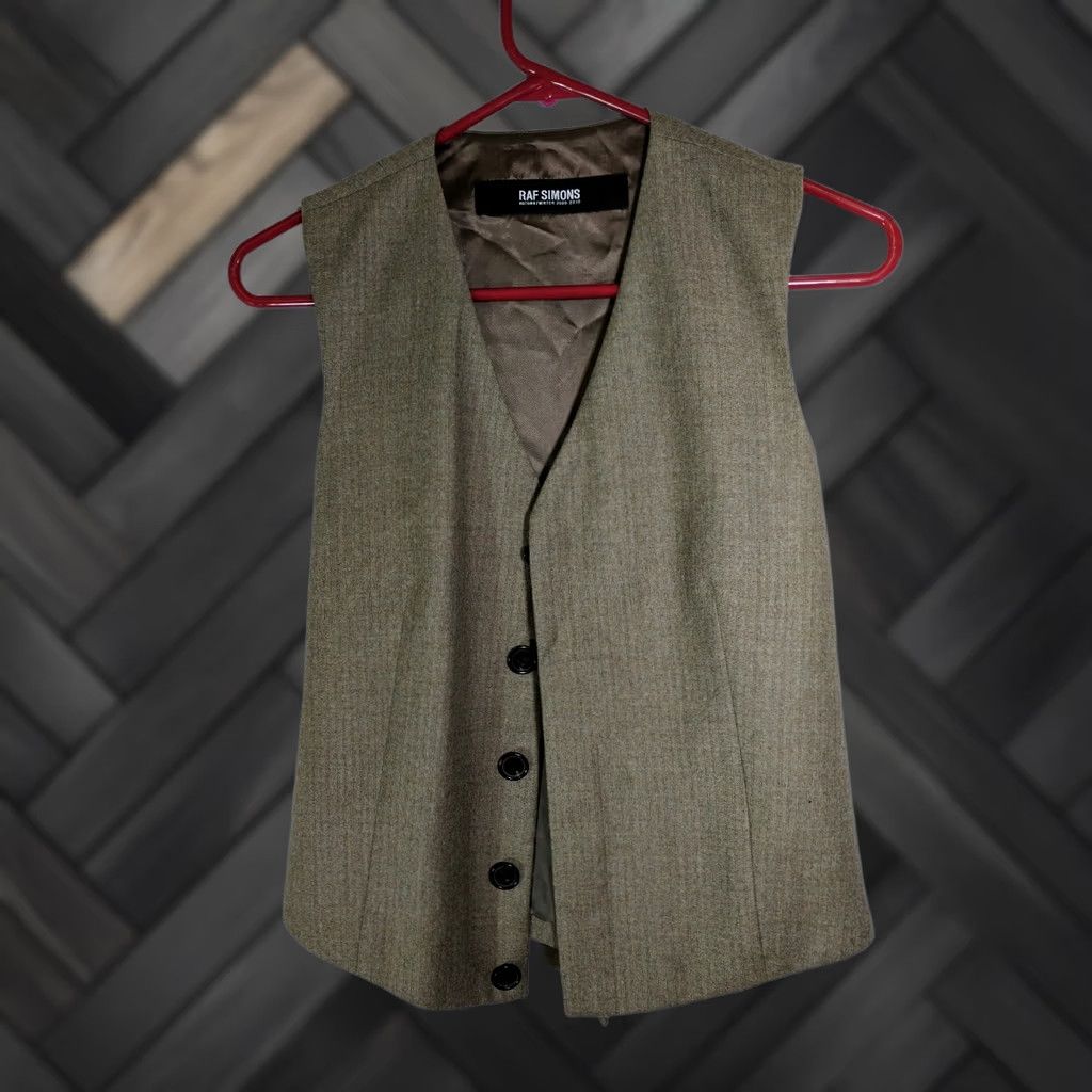 Raf Simons 1999 Archive 100% Leather Vest | Grailed