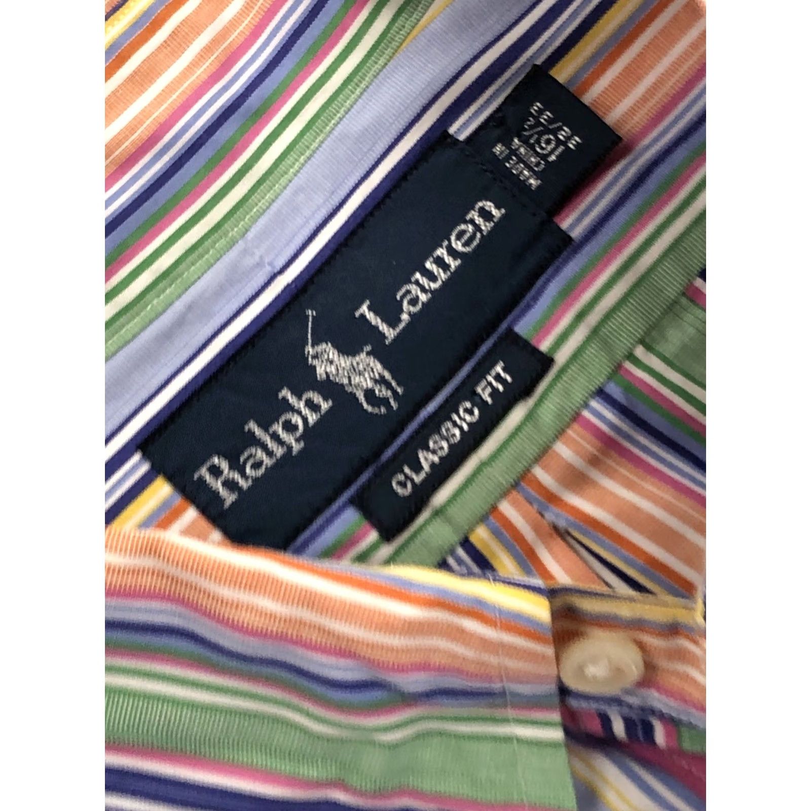 Ralph Lauren Ralph Lauren Polo Long Sleeve Button Shirt Striped Classic Fit 16 1/2 32/33 Men Mens Dress Shirt Pony Multicolor Ser Size US XL / EU 56 / 4 - 4 Thumbnail