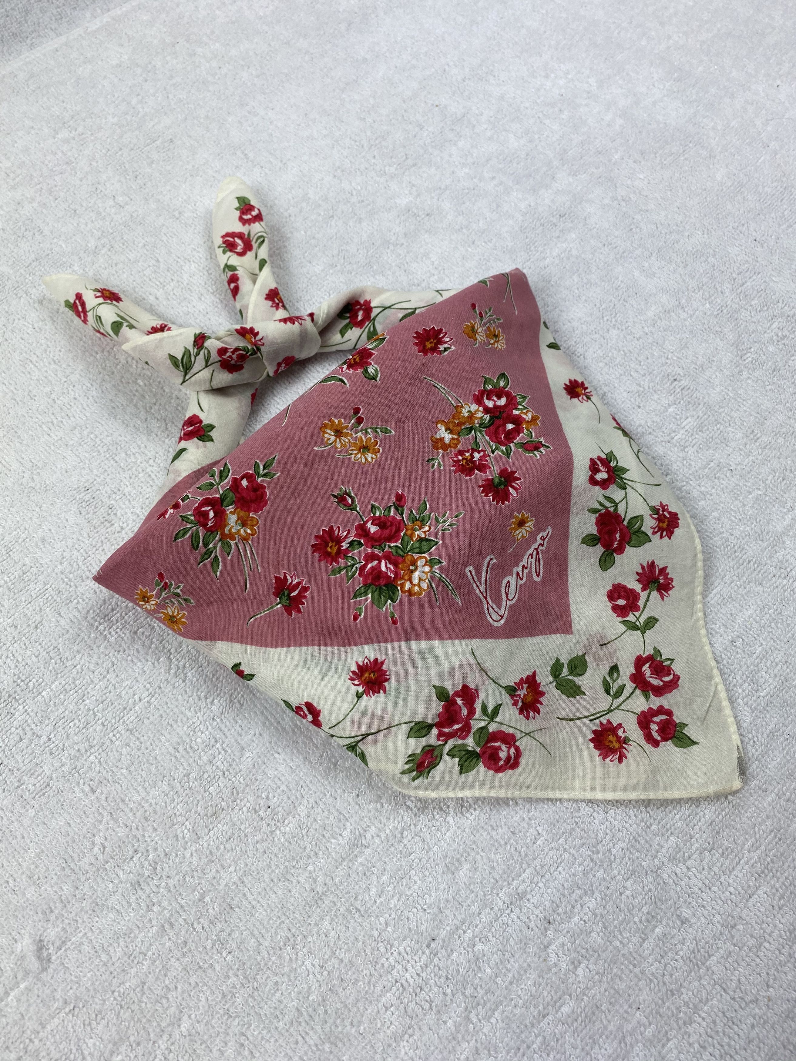 Kenzo Kenzo Floral Handkerchief / Bandana / Neckerchief Size ONE SIZE - 1 Thumbnail