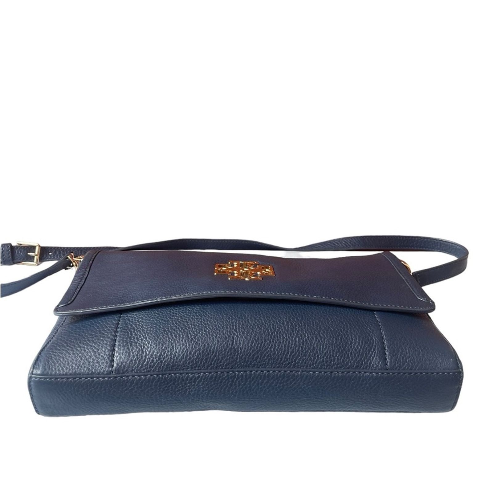 Tory Burch Tory Burch Britten Leather Fold Over Crossbody Bag Size ONE SIZE - 2 Thumbnail