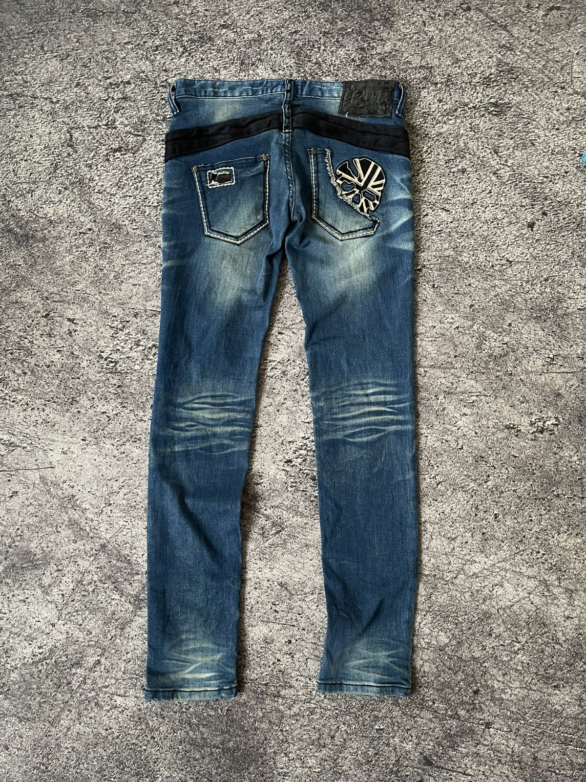 Japanese Brand Lolita skull ifsixwasnine poem skinny jeans Size 28" / US 6 / IT 42 - 1 Thumbnail