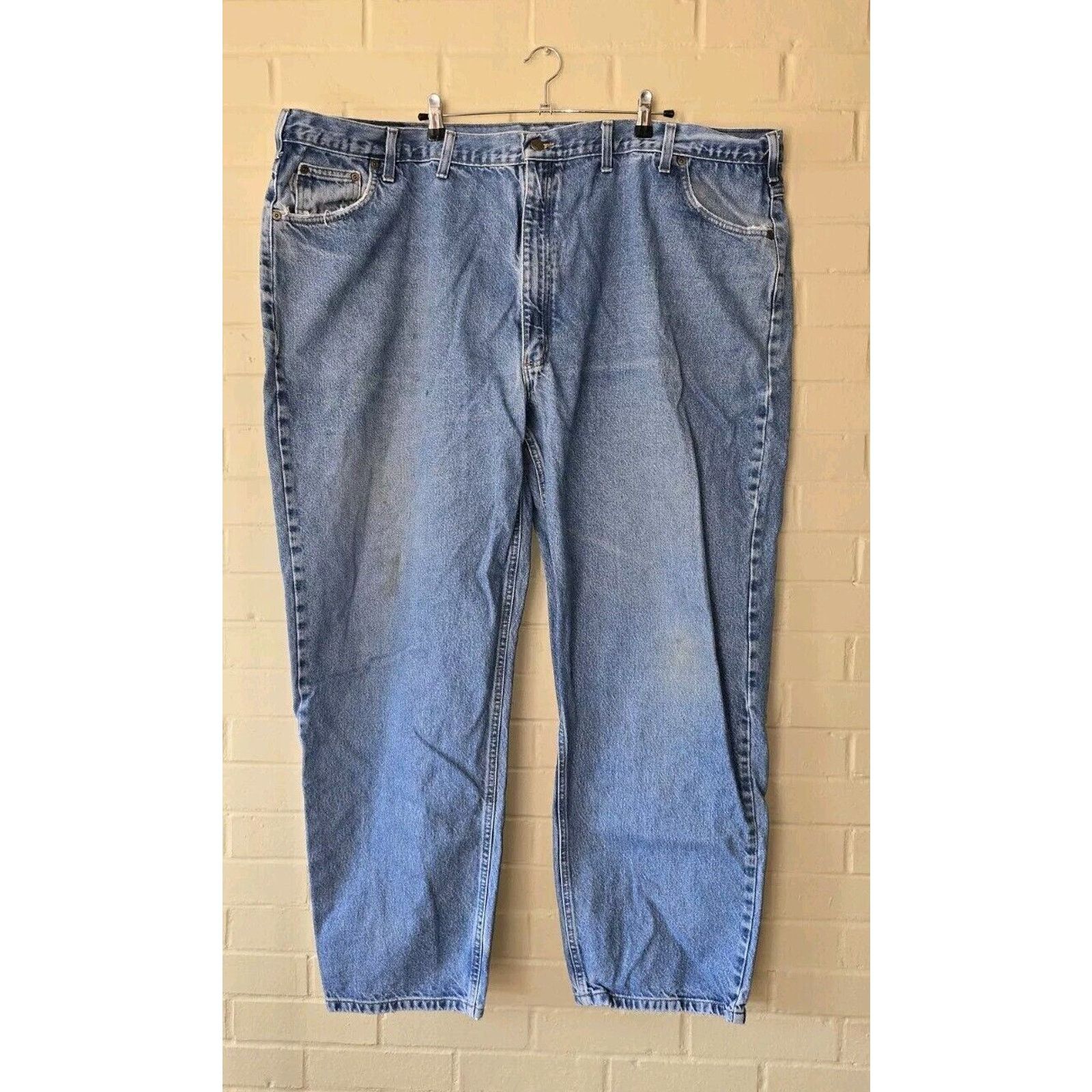 Carhartt Carhartt Jeans Men 54x32 Blue Denim Relaxed Tapered Workwear Size US 44 / EU 60 - 1 Thumbnail