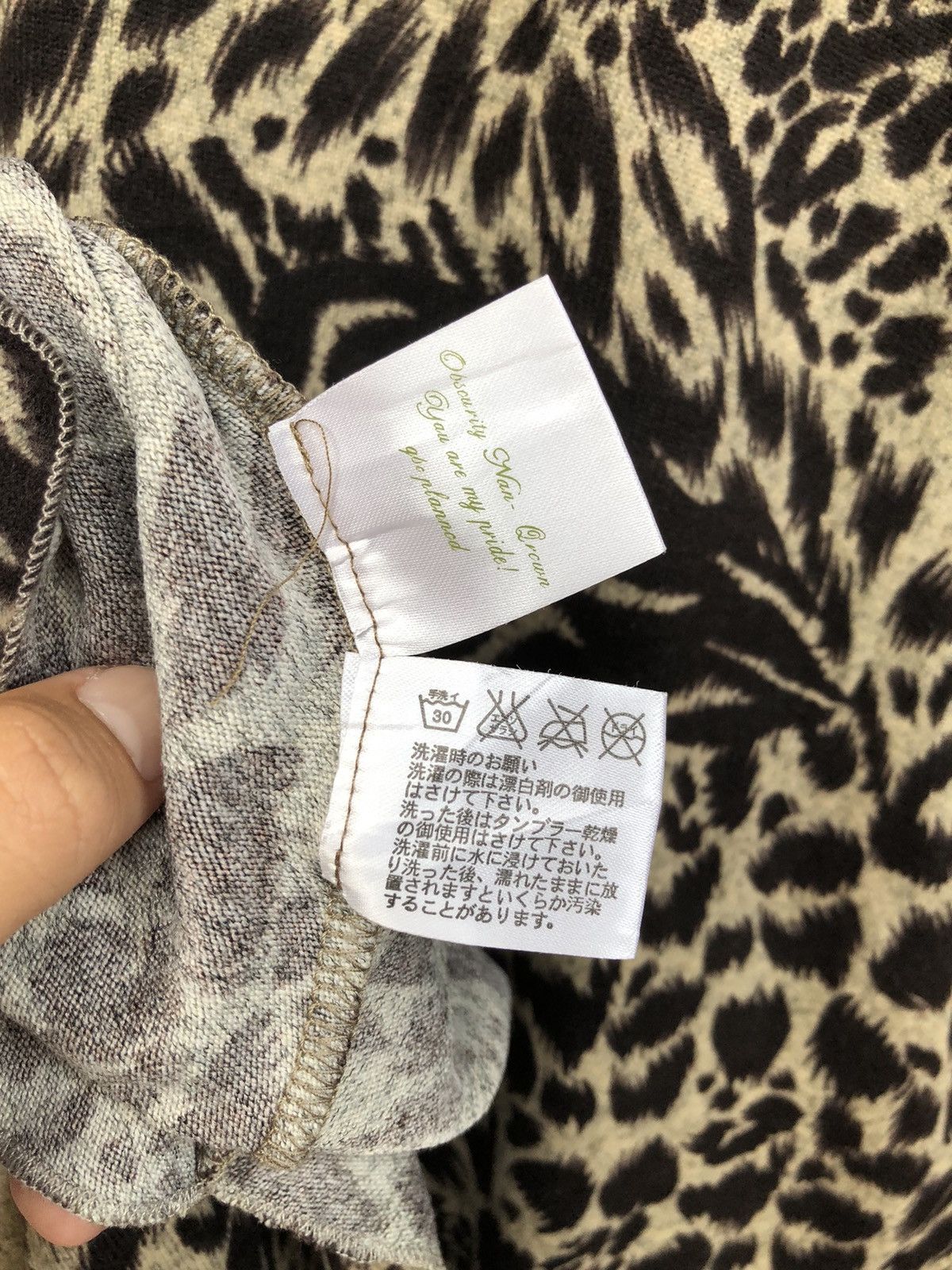Japanese Brand Unknown - Japanese Leopard Pattern Midi Dress Size M / US 6-8 / IT 42-44 - 9 Thumbnail