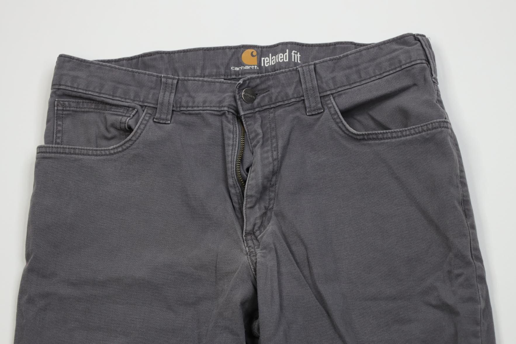 Carhartt Vintage Y2K Carhartt Relaxed Fit Stretch Canvas Pants Gray Size US 33 - 2 Thumbnail