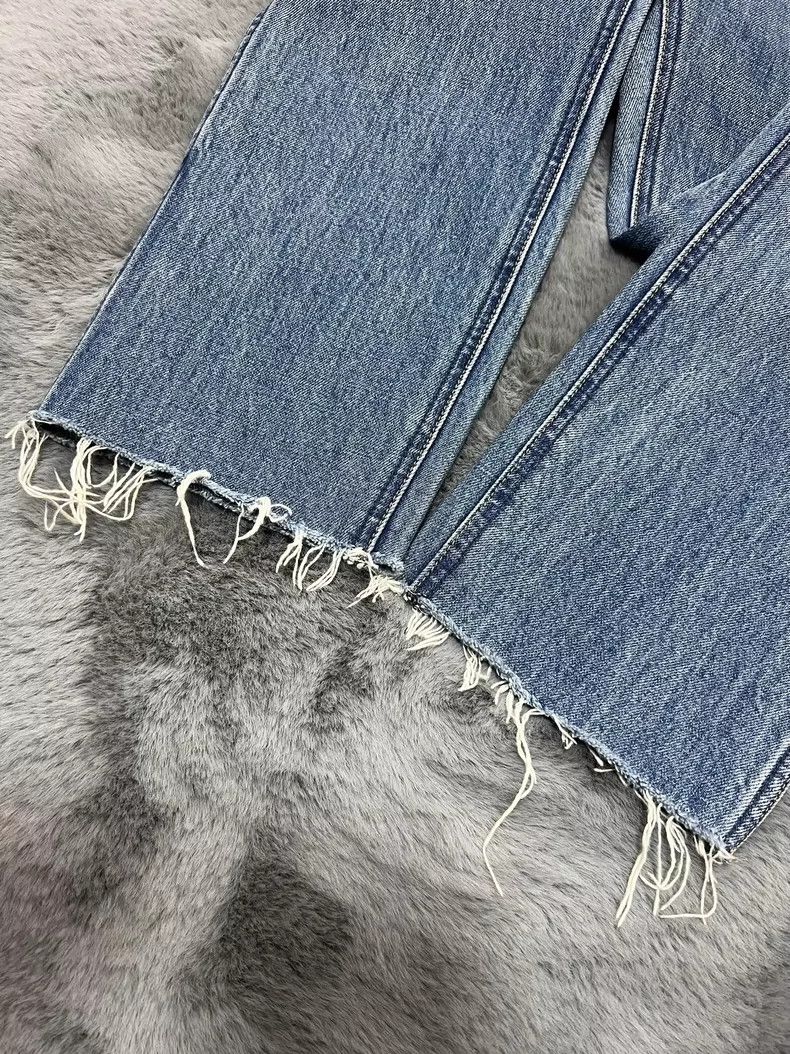 Celine Celine 19 spring/summer raw-edge washed blue slim straight Size US 31 - 7 Thumbnail