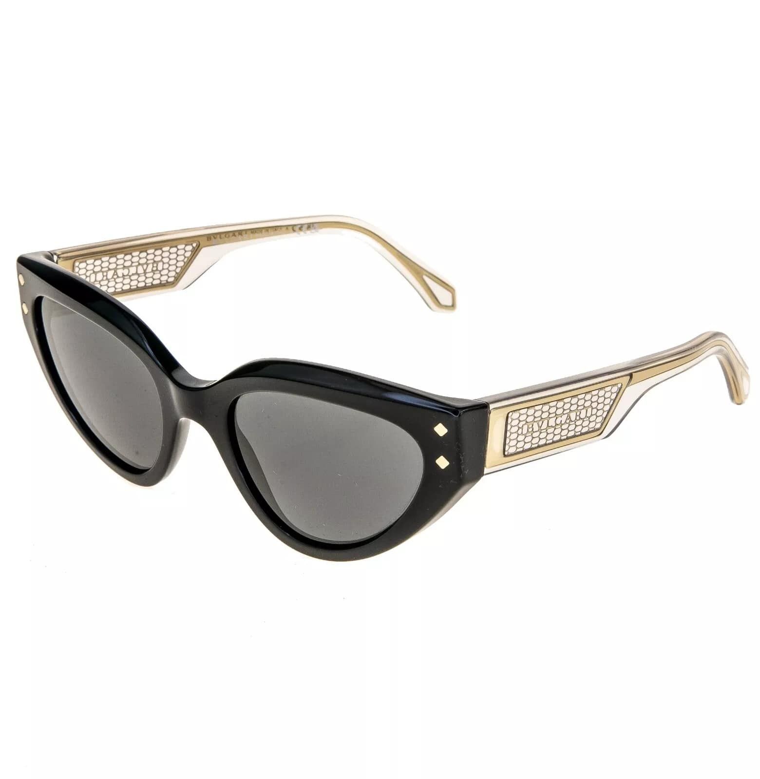 Bvlgari BVLGARI Serpenti VIPER BV8256 Black Crystal Sunglass 8256 Size ONE SIZE - 4 Thumbnail