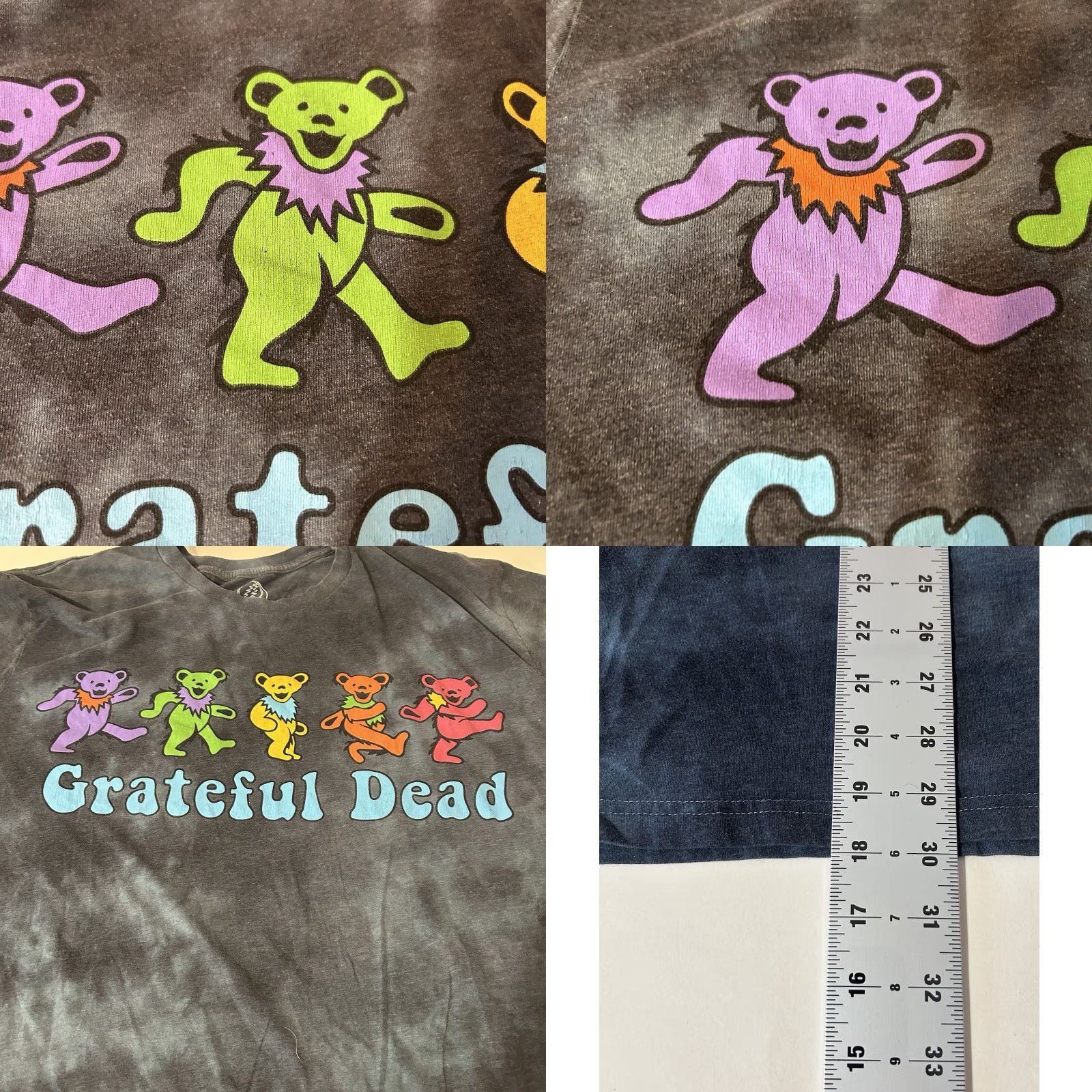 Vintage Grateful Dead Dancing Bears Shirt Men 2XL Blue Tie Dye Short Sleeve 2021 Size US XXL / EU 58 / 5 - 9 Thumbnail