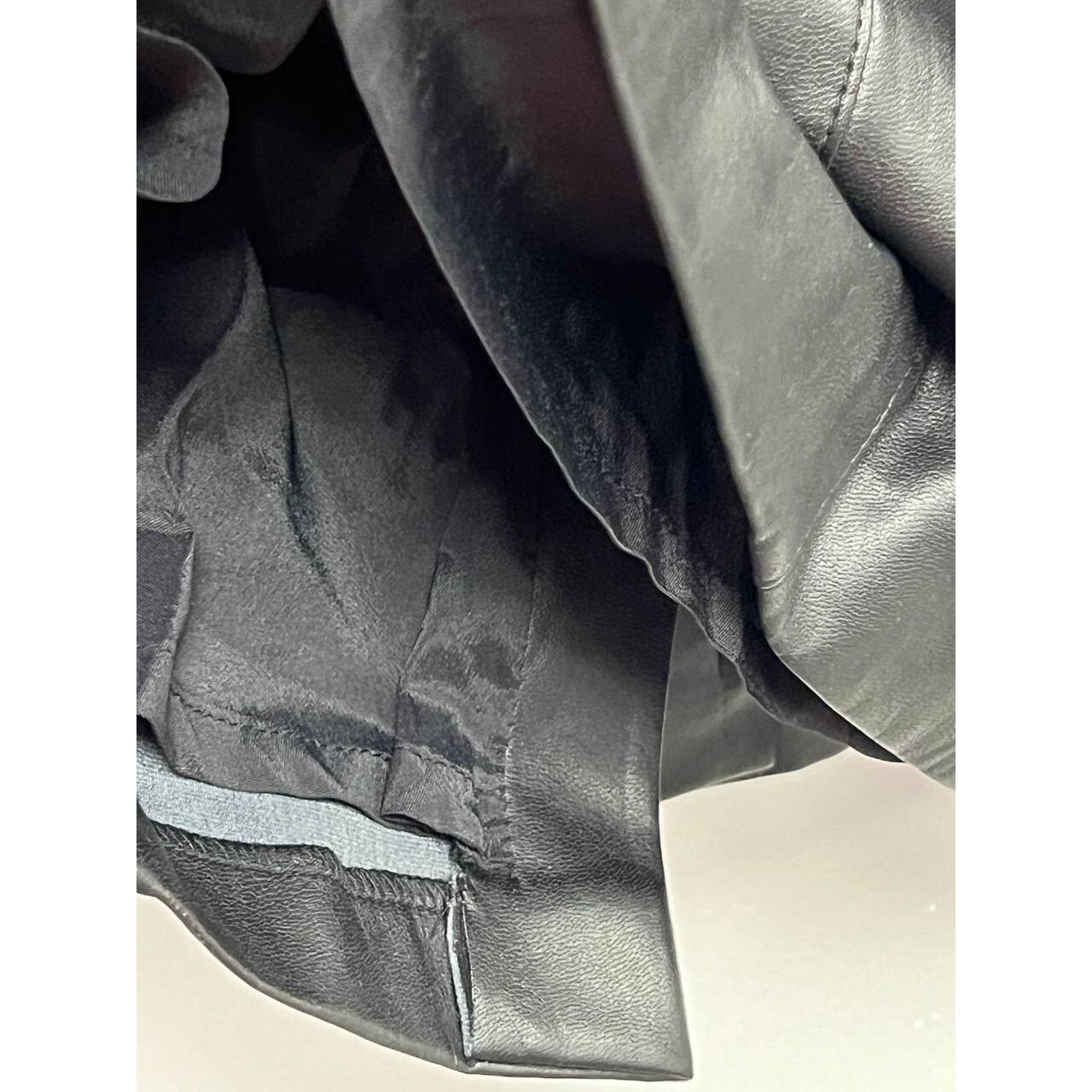 & Other Stories Barbara Schwarzer Lather Zip Midi Black Size 6 A000396 Size M / US 6-8 / IT 42-44 - 8 Thumbnail