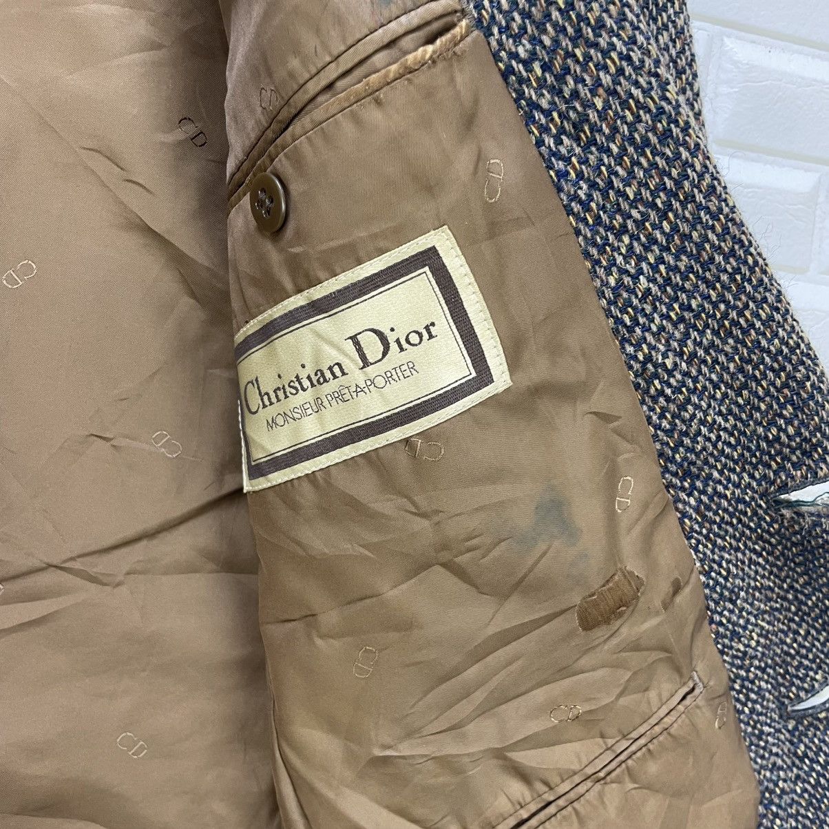 Christian Dior Monsieur × Vintage 💥Vintage Chirstian Dior Tweed Casual Jacket Size US M / EU 48-50 / 2 - 11 Thumbnail