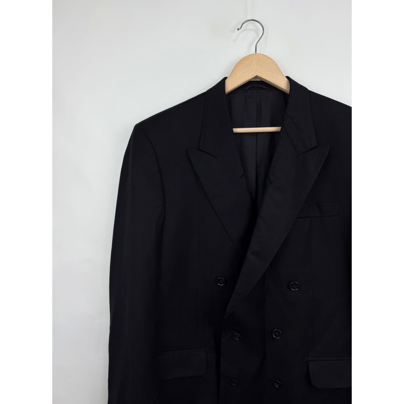 Loro Piana VINTAGE Loro Piana Blazer Men M/L Black Retro Rare Blazer Size 40R - 3 Thumbnail