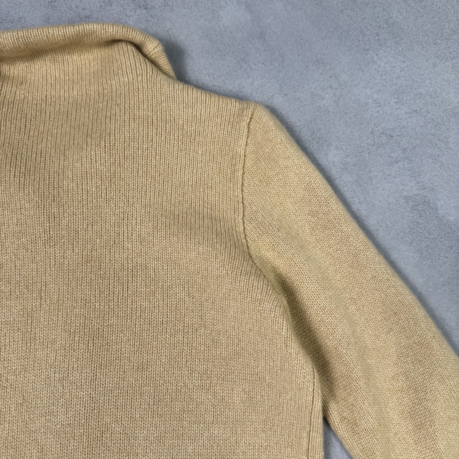 Vintage Lorena Antoniazzi Women Chashmere Zip Sweater Beige Size 44 Size M / US 6-8 / IT 42-44 - 16 Thumbnail