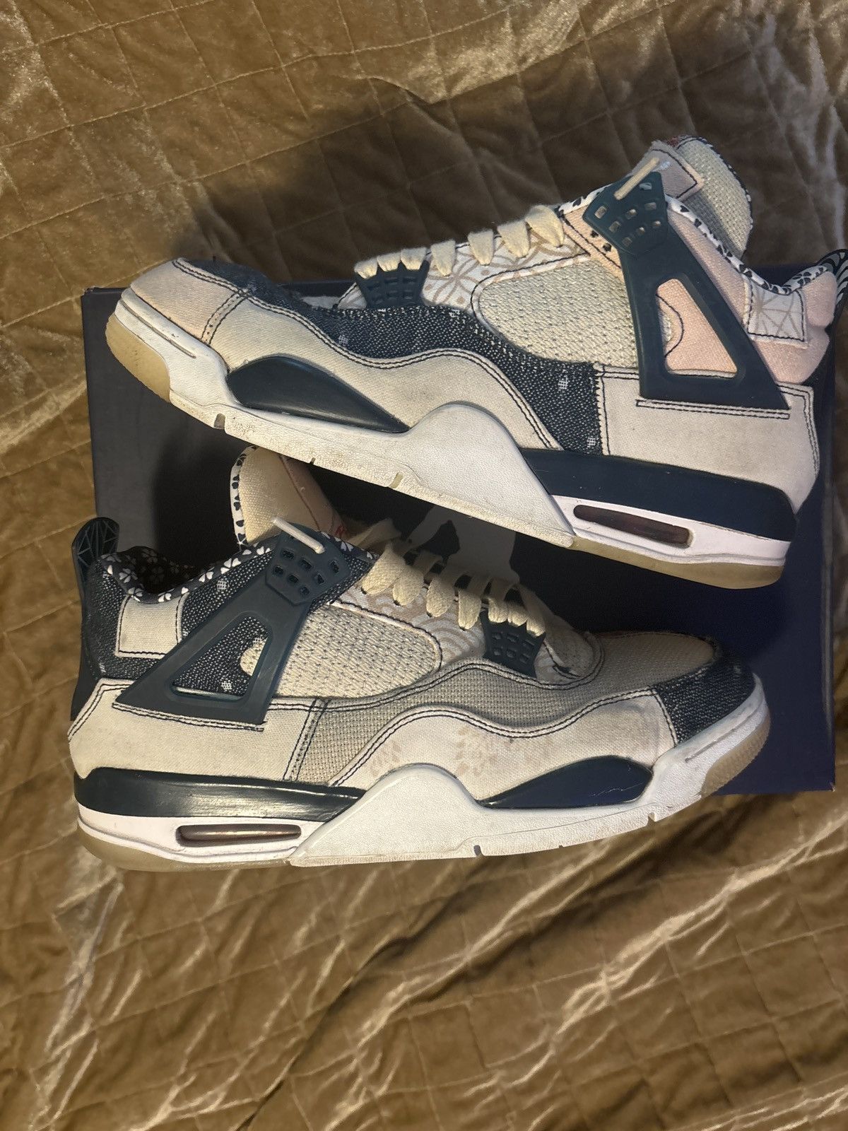 Jordan Brand × Nike Air Jordan 4 Retro SE “Sashiko” Size US 10 / EU 43 - 2 Thumbnail