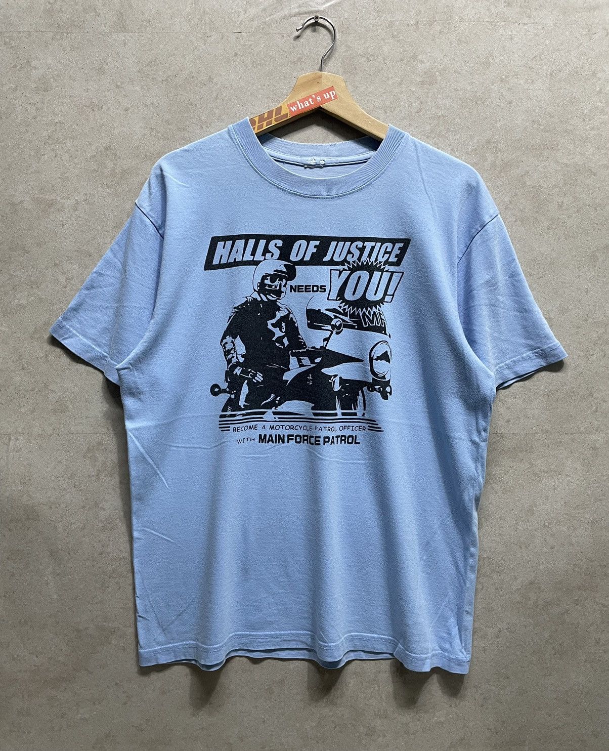 Vintage Vintage Y2K Hall Of Justice Patrol Officer Tee Size US L / EU 52-54 / 3 - 1 Thumbnail