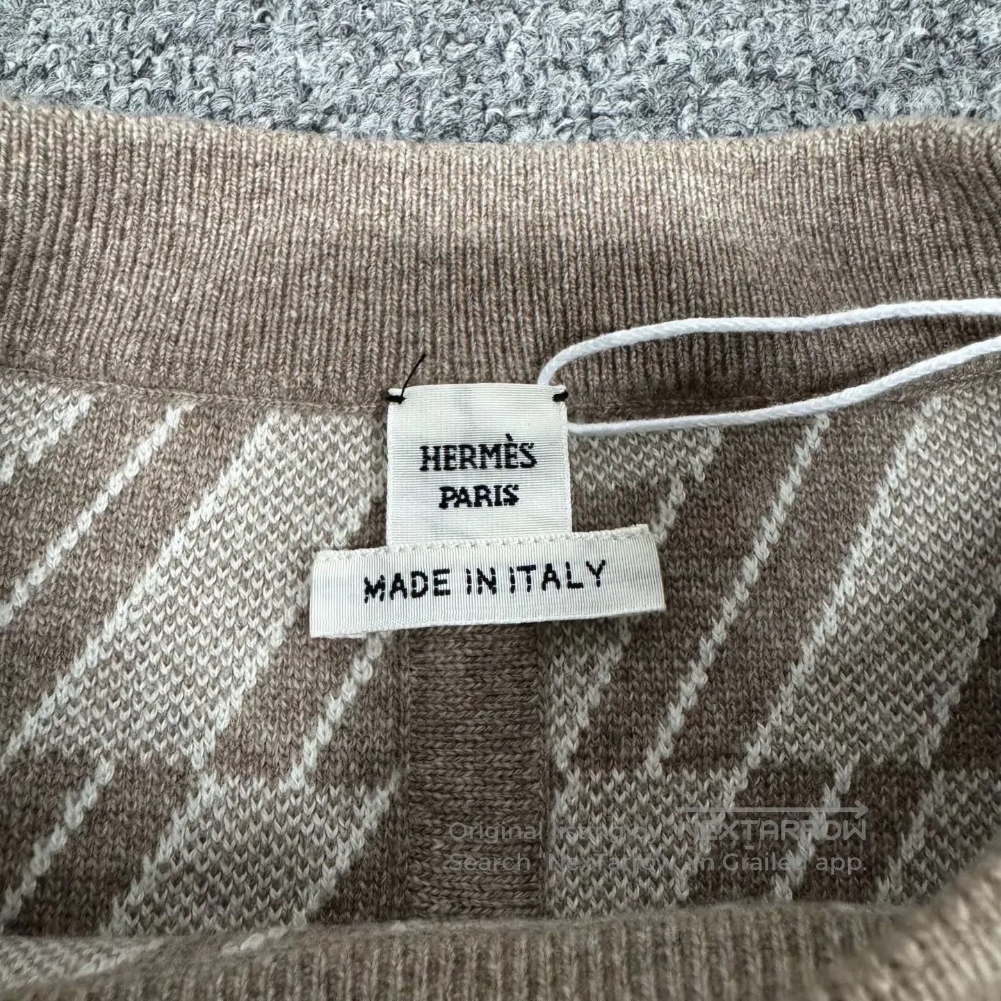 Hermes Hermes size 40 Short cashmere knit sweater with jacquard pa Size L / US 10 / IT 46 - 6 Thumbnail