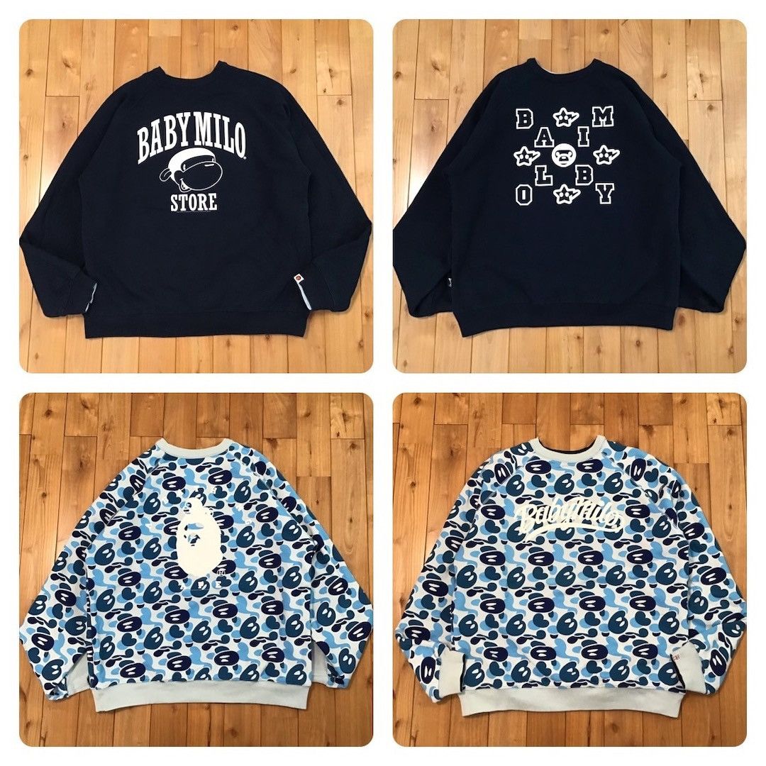Bape 🔥Reversible🔥 Milo Camo sweat shirt a bathing ape NIGO Size US L / EU 52-54 / 3 - 1 Thumbnail