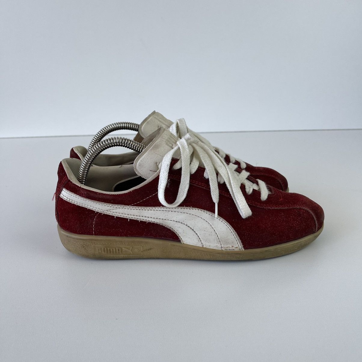 Puma Puma Red Star 70’s-80’s Vintage Shoes Red Made in France Size US 7 / EU 40 - 4 Thumbnail