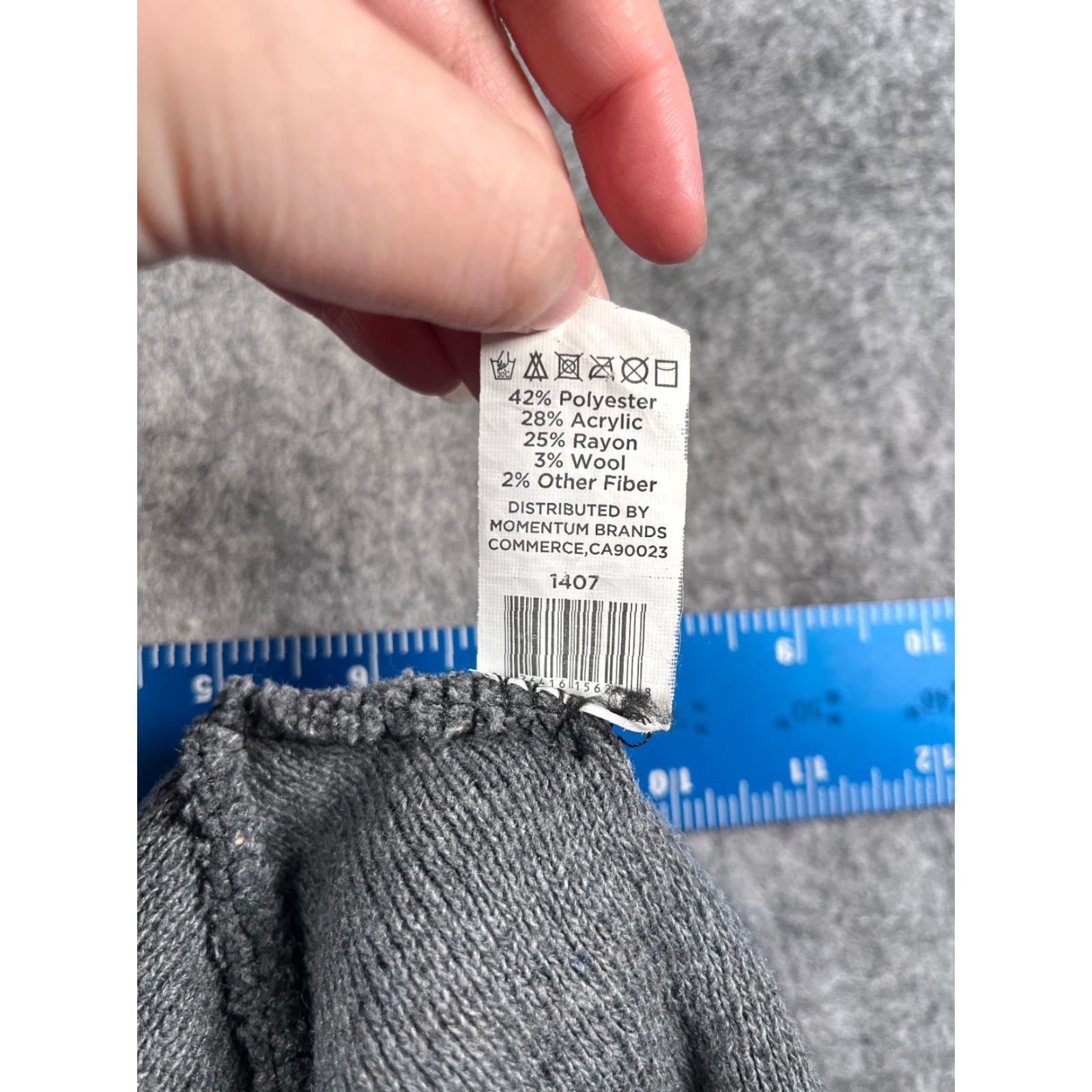 Vintage Momentum Beanie Toque Adult One Size Gray Knit Wool Blend Beanie Weight Lightweight Unisex Adults Seasonal Outdoor Ski Mens Women Girls Boys Size ONE SIZE - 7 Thumbnail