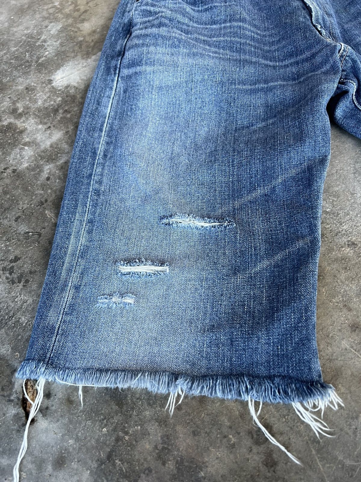 Edwin Vintage Distressed Edwin 505 Selvedge Short Jean Very Rare Size US 30 / EU 46 - 8 Thumbnail