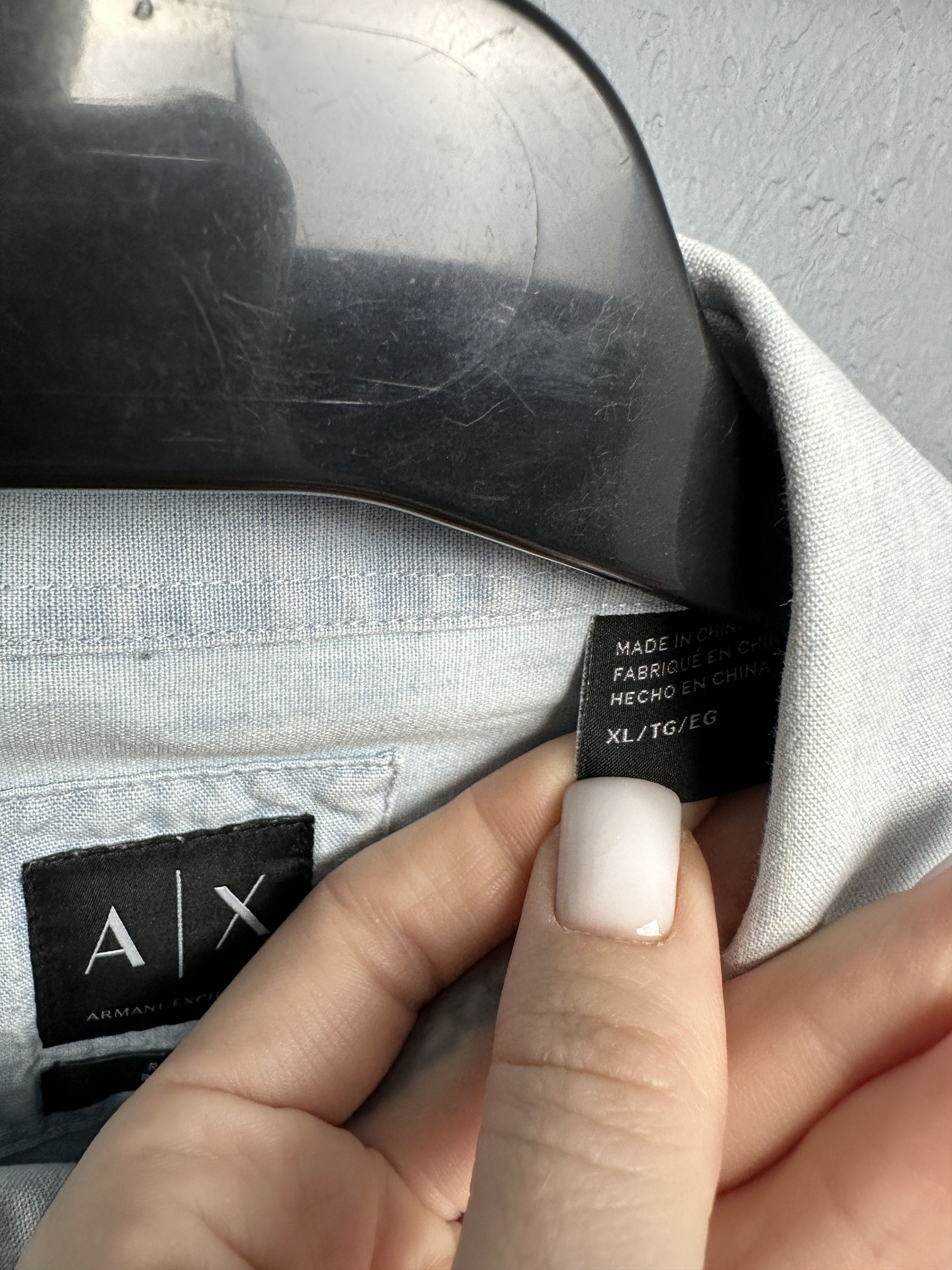Armani Exchange Armani Exchange Mens Denim Shirt Size US XL / EU 56 / 4 - 4 Thumbnail