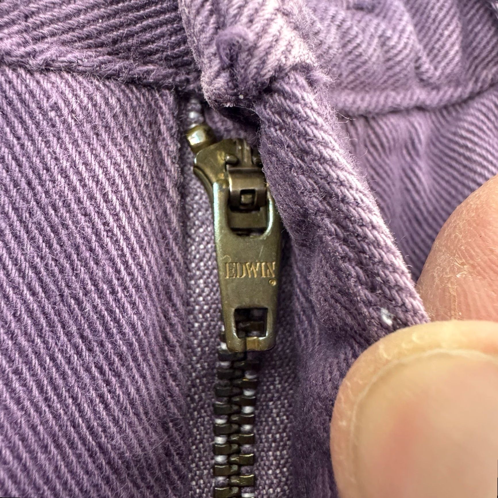 Edwin Edwin Jeans Adult 29x32 Skinny Denim Purple Japan Made In Vapor? Note: This seems off. Size US 29 - 4 Thumbnail