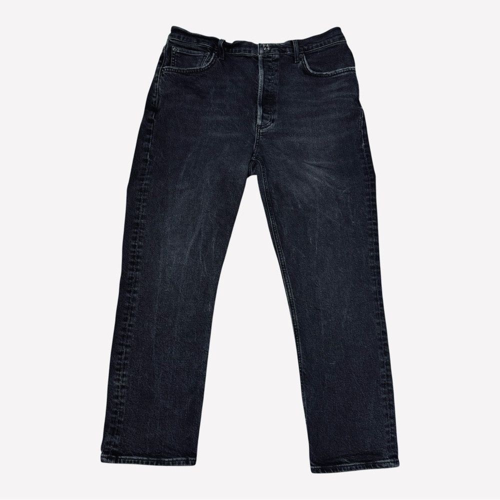 Agolde Agolde Riley High Rise Straight Crop Jeans In Panoramic Siz Size 31" - 3 Thumbnail